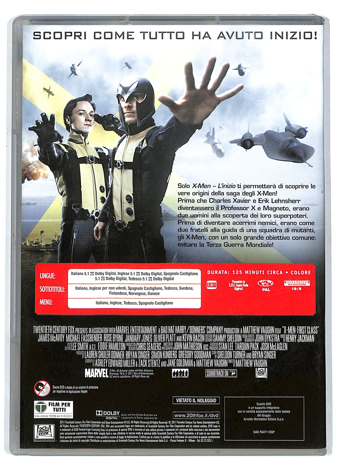 EBOND X-Men - L'inizio EDITORIALE DVD D714644