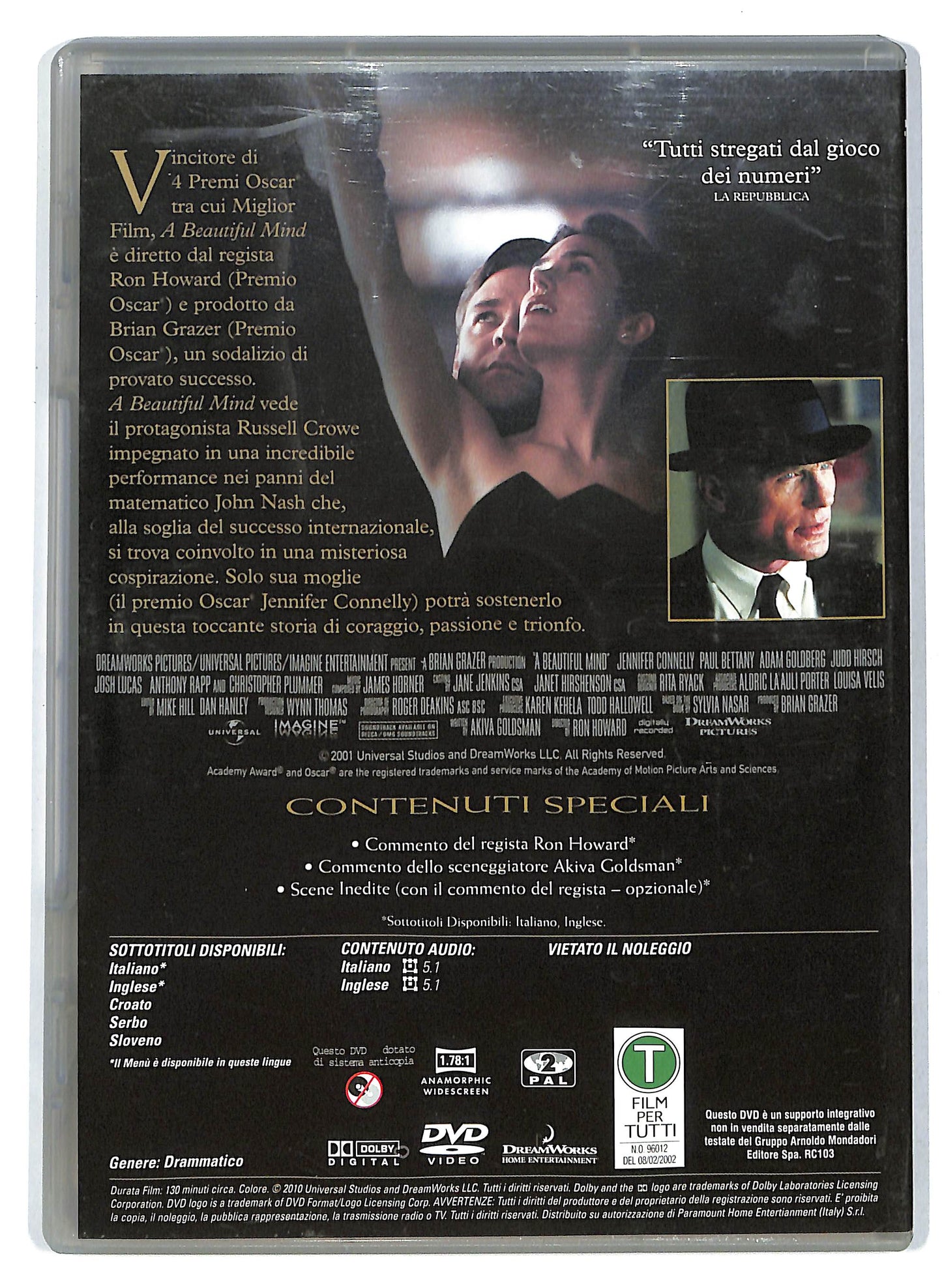 EBOND A Beautiful Mind EDITORIALE DVD D714701