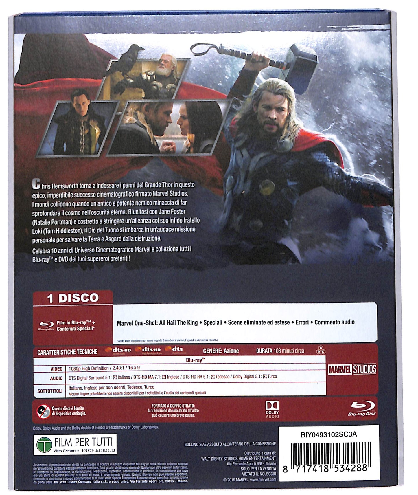 EBOND thor - the dark world BLURAY D714937