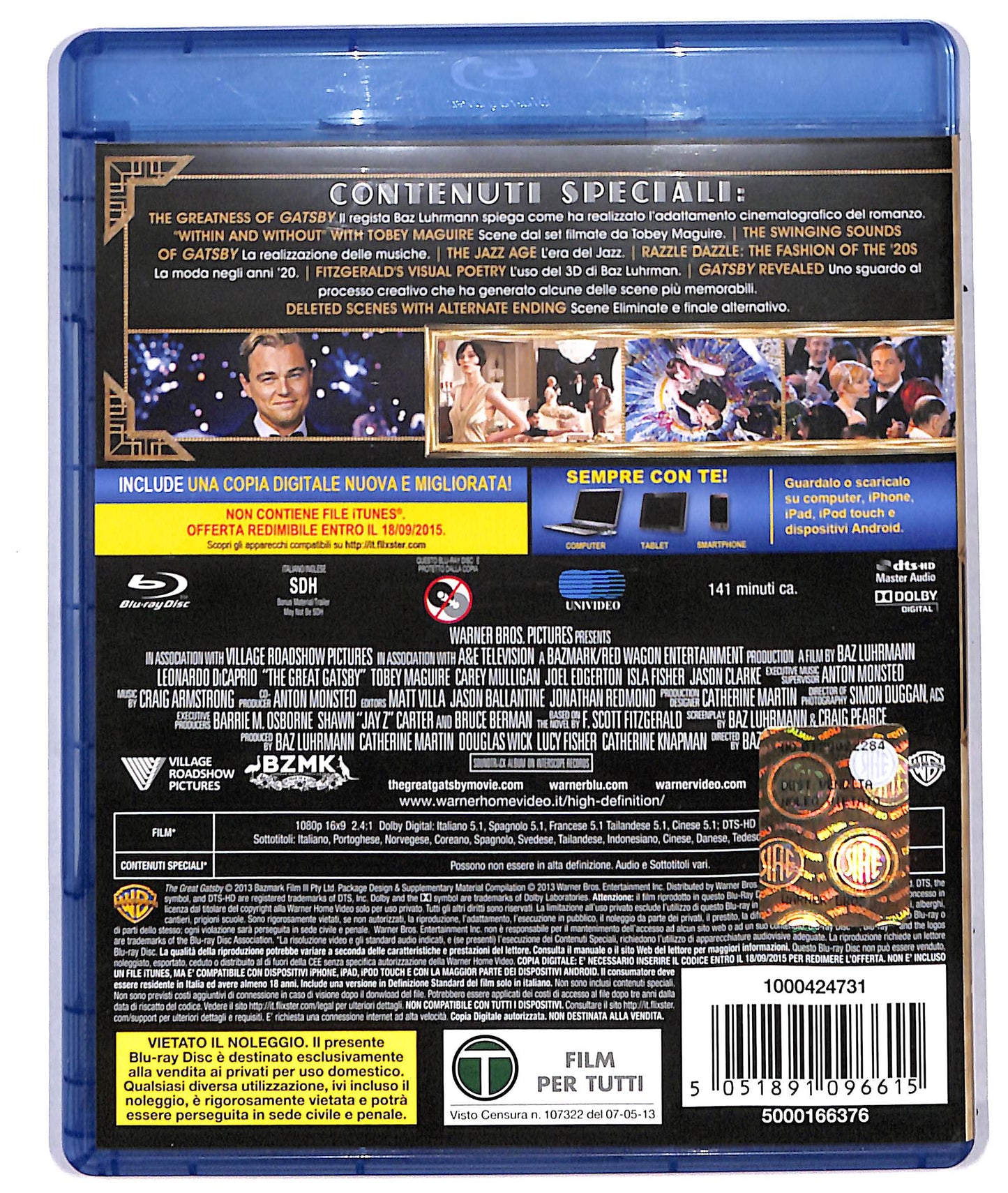 EBOND il grande gatsby BLURAY D714951