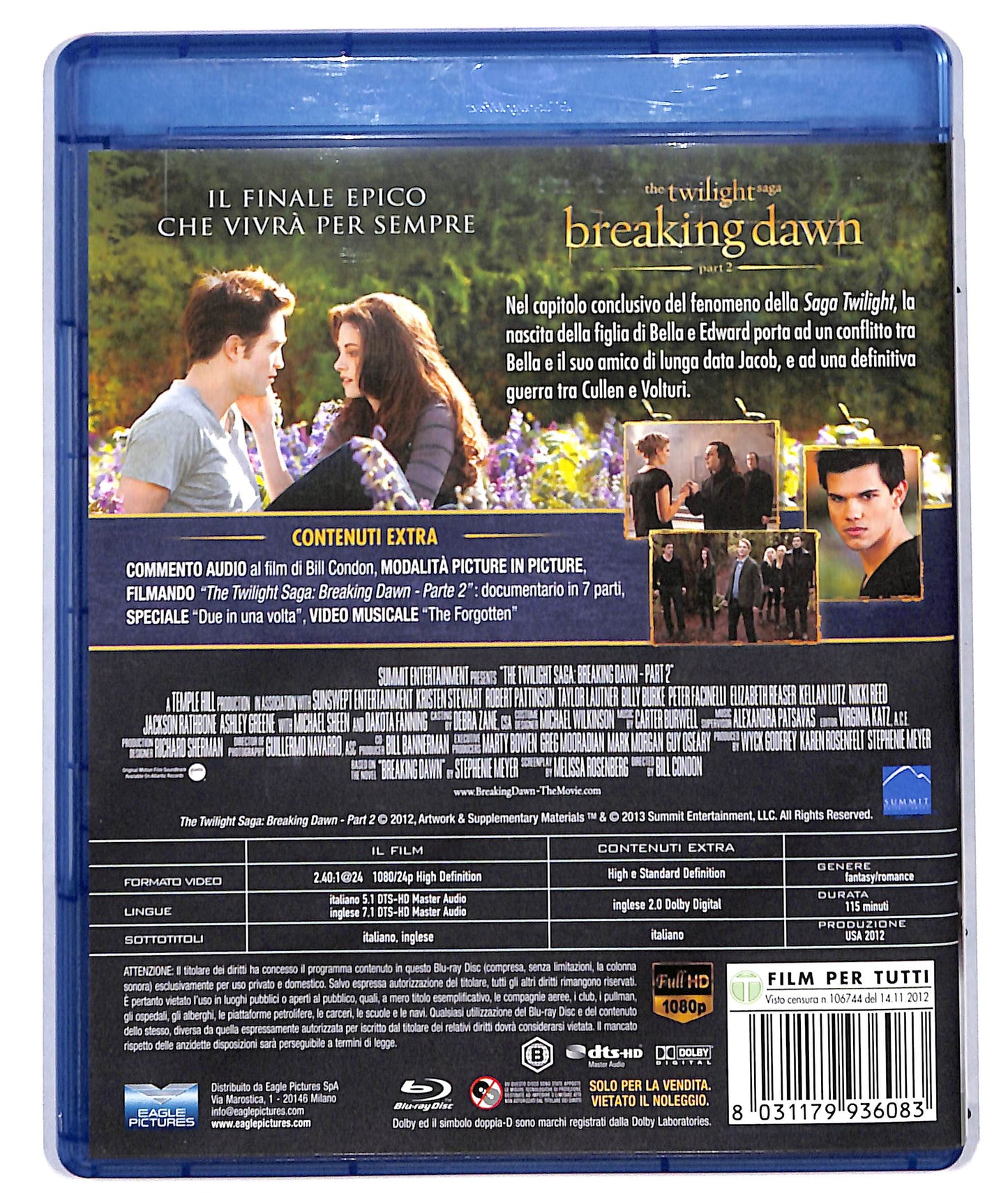 EBOND the twilight saga, breaking dawn part 2 EDIZIONE SPECIALE BLURAY D714967