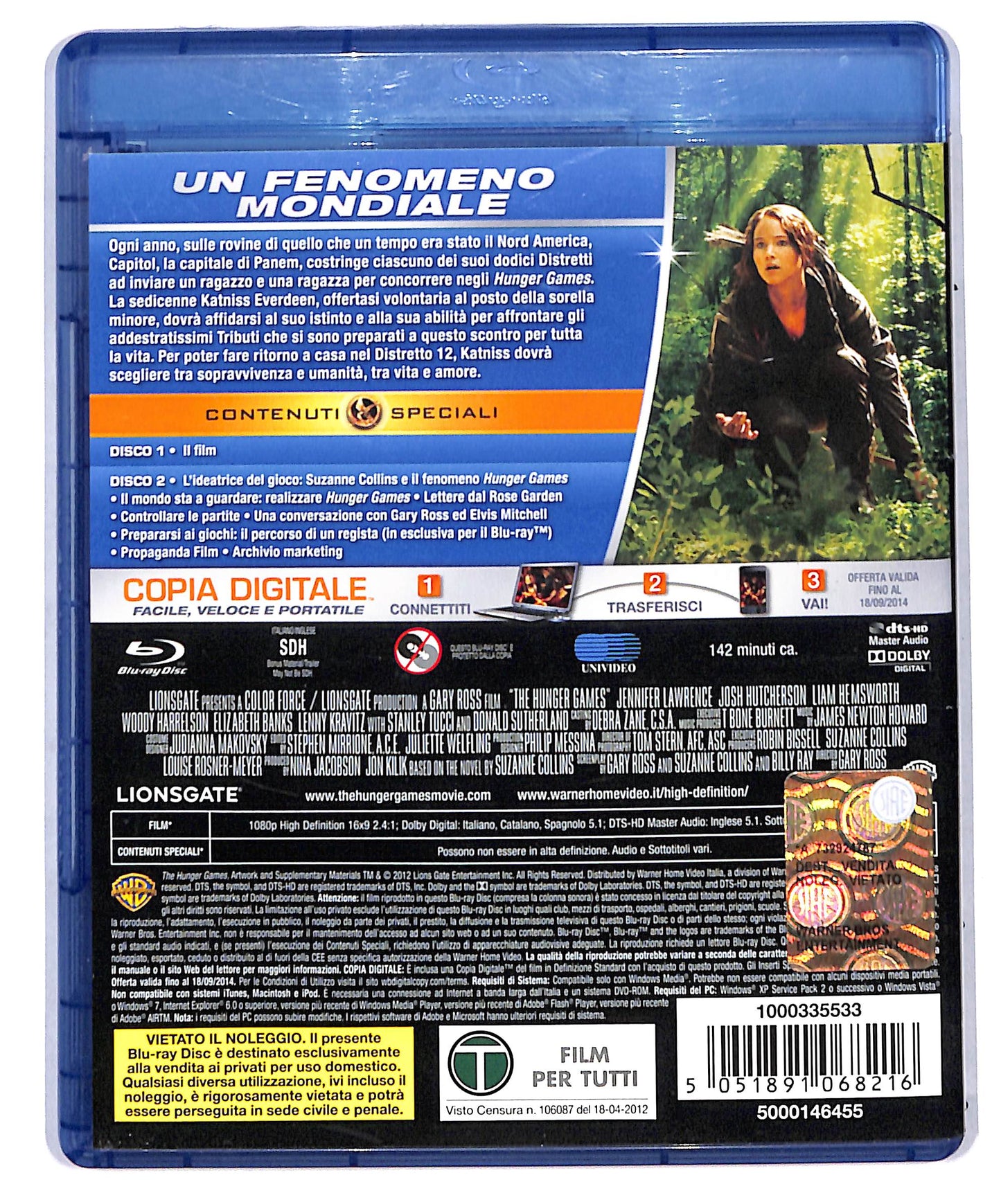 EBOND hunger games (no digital copy) BLURAY D715003