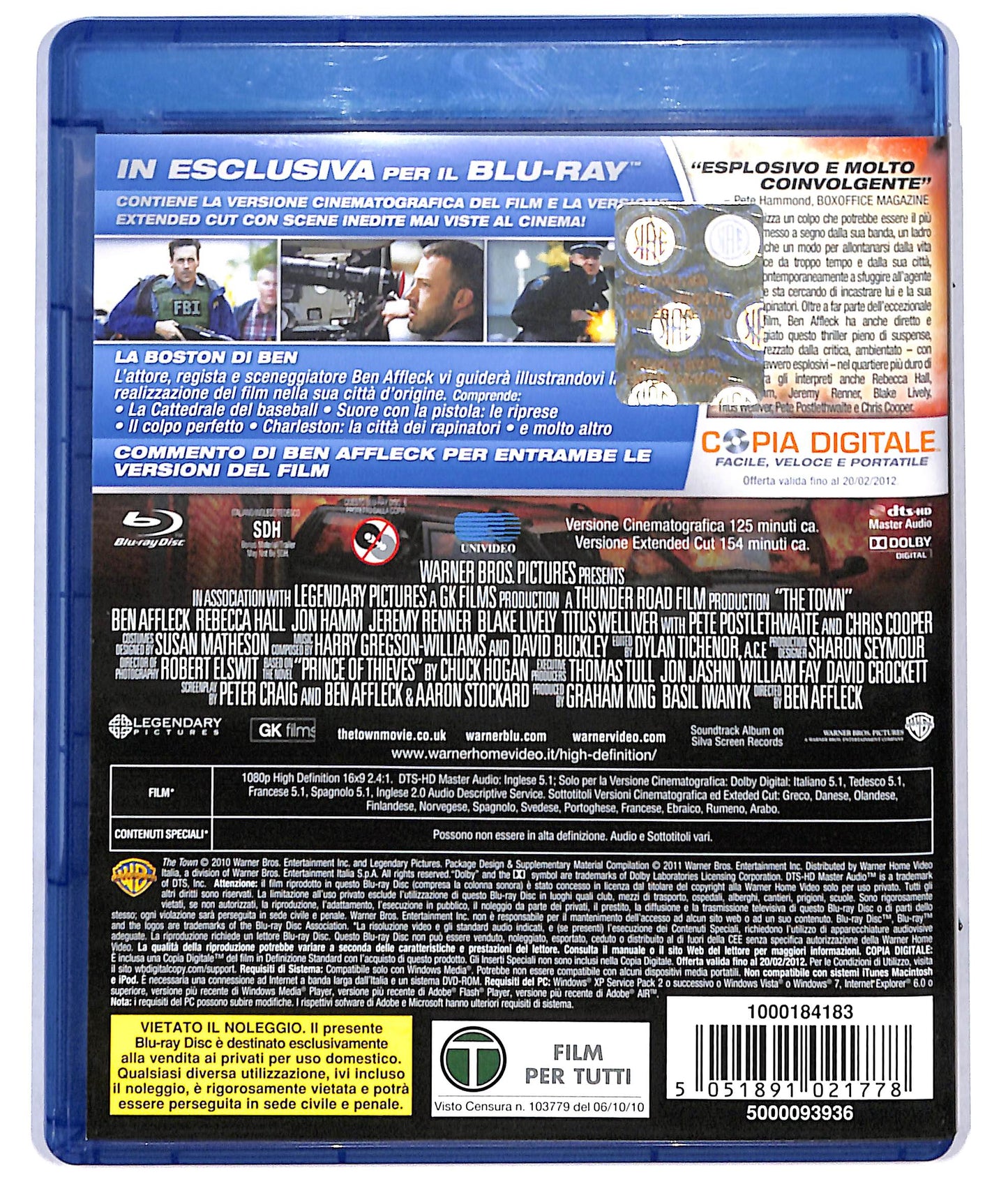 EBOND the town - extended cut BLURAY D715048