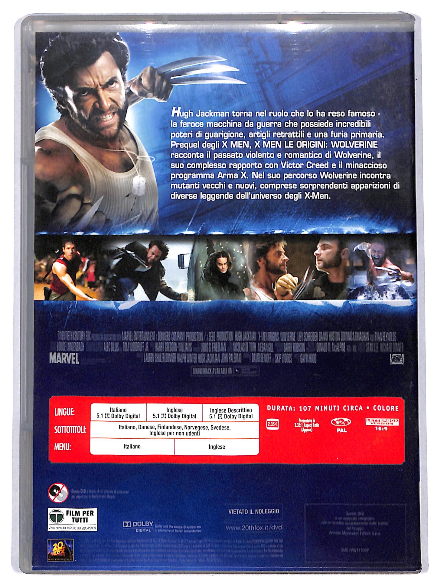 EBOND X-Men le origini - Wolverine EDITORIALE DVD D715110