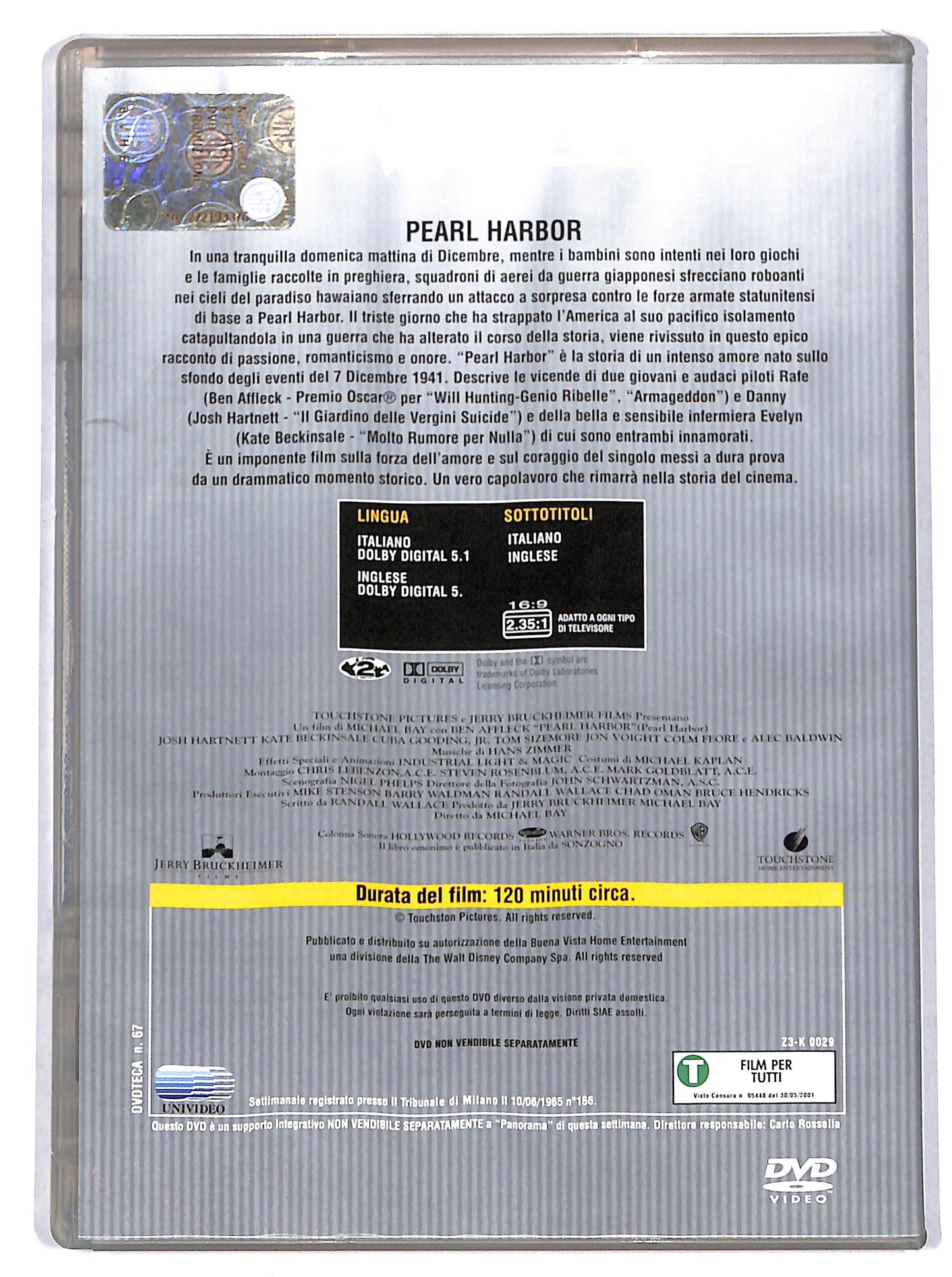 EBOND Pearl Harbor EDITORIALE DVD D715121