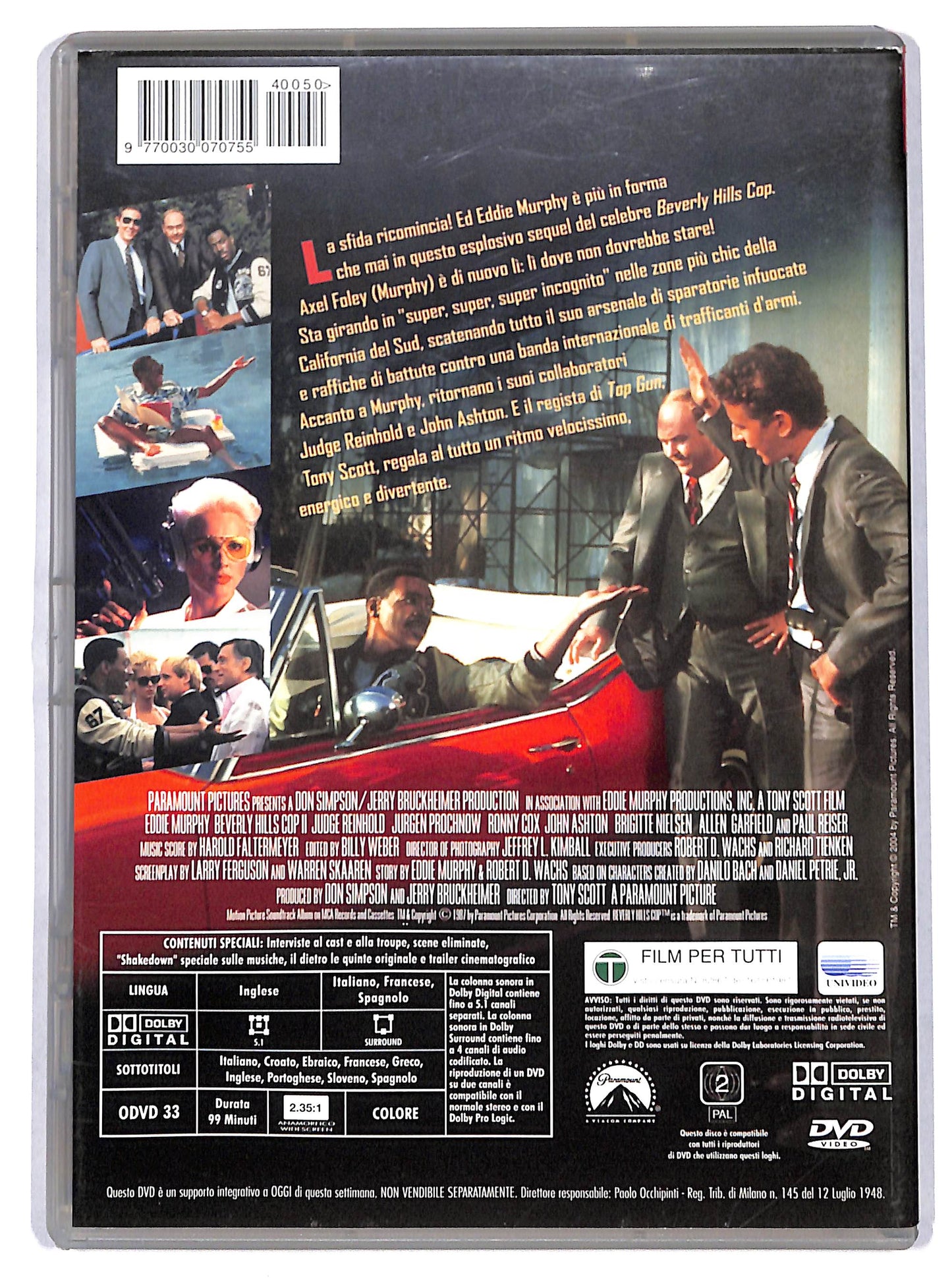 EBOND Beverly Hills Cop II EDITORIALE DVD D715126
