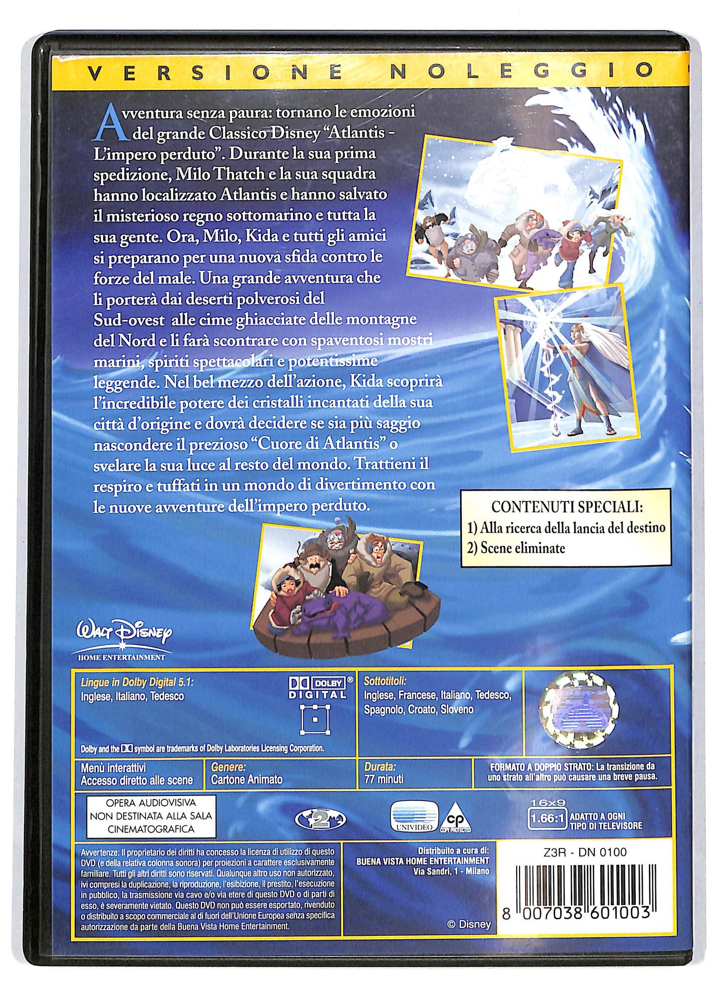 EBOND Atlantis - Il ritorno di Milo NOLEGGIO DVD D715439