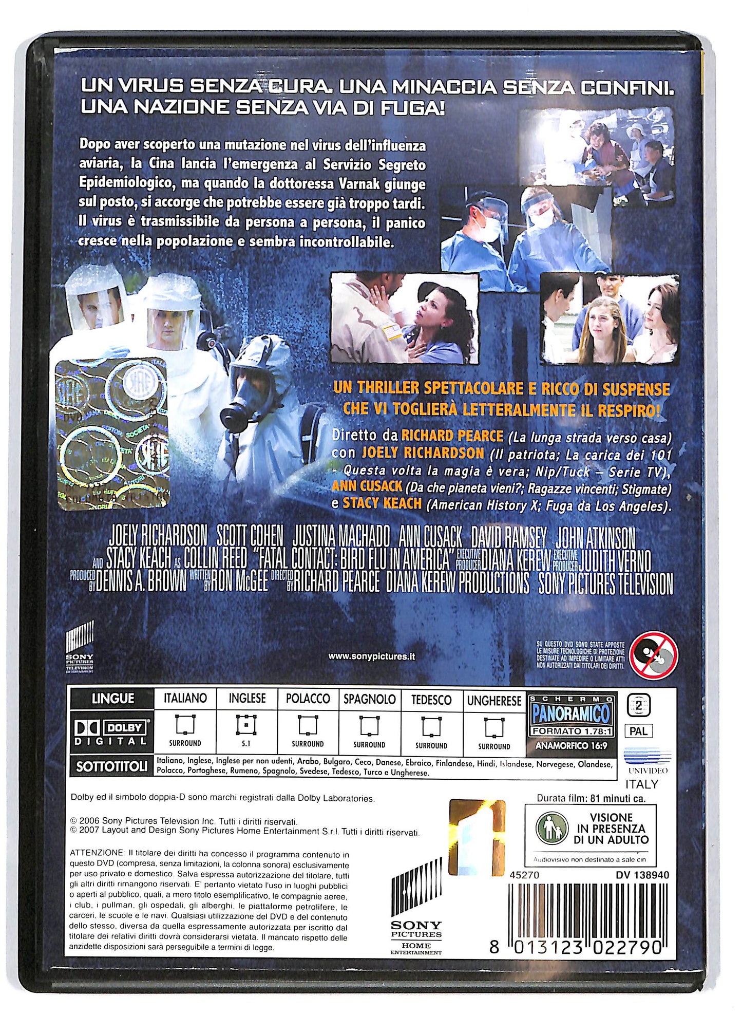 EBOND Fatal contact - Il contagio viene dal cielo  NOLEGGIO DVD D715459