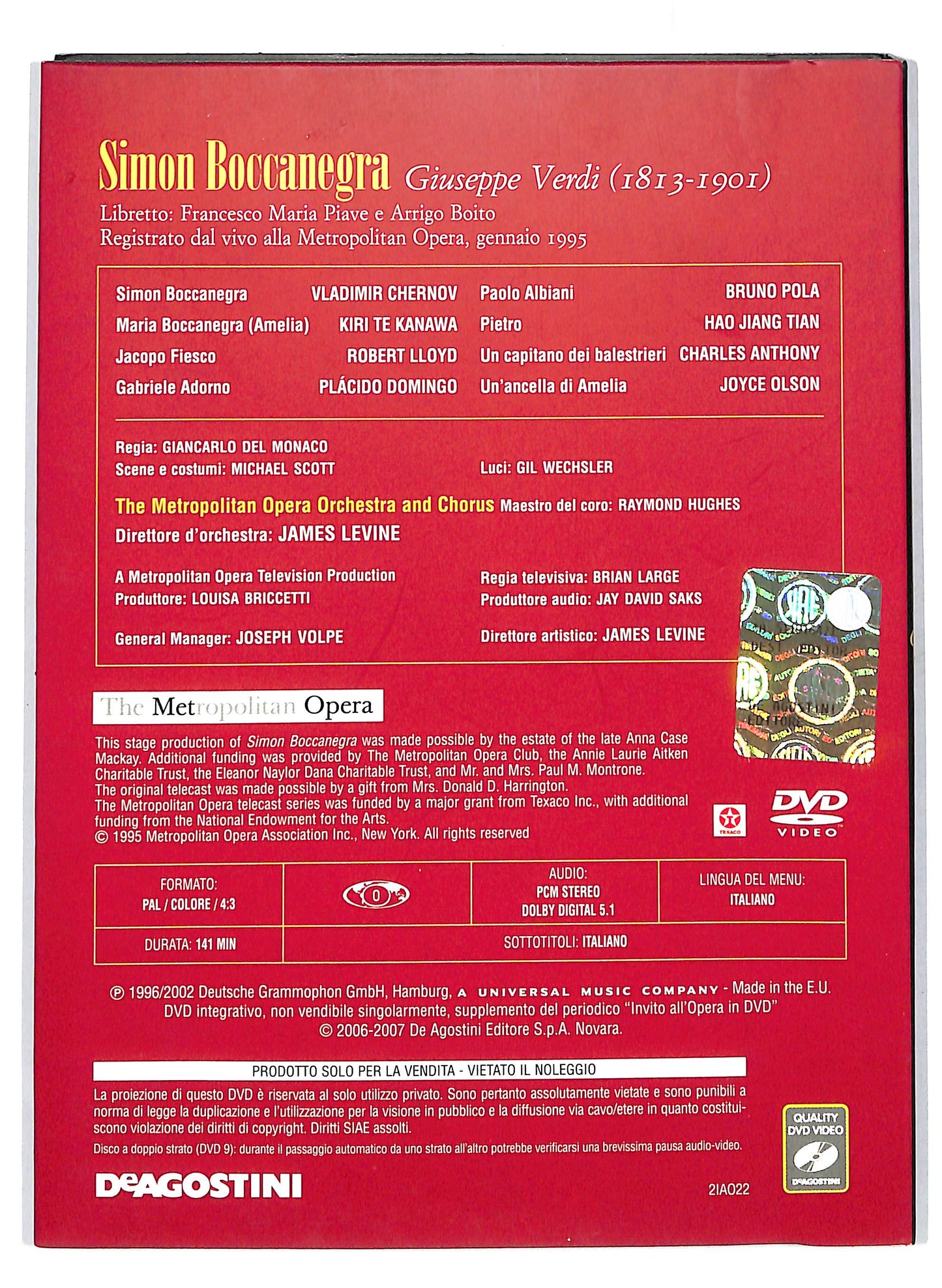 EBOND Invito all'Opera 22 - Simon Boccanegra EDITORIALE DVD D715554