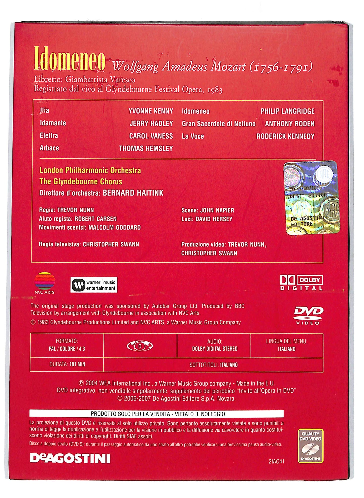 EBOND Invito all'Opera 41 - Idomeneo EDITORIALE DVD D715601