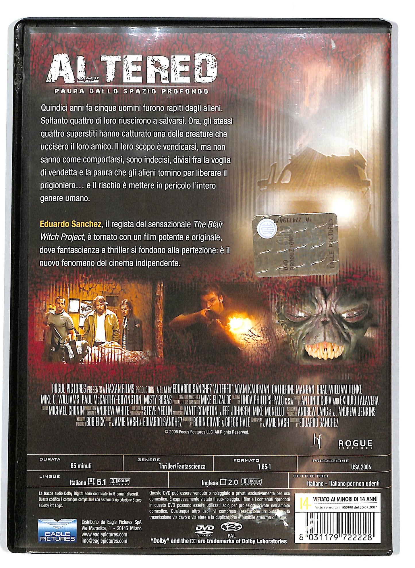 EBOND Altered - Paura dallo spazio profondo DVD D715656