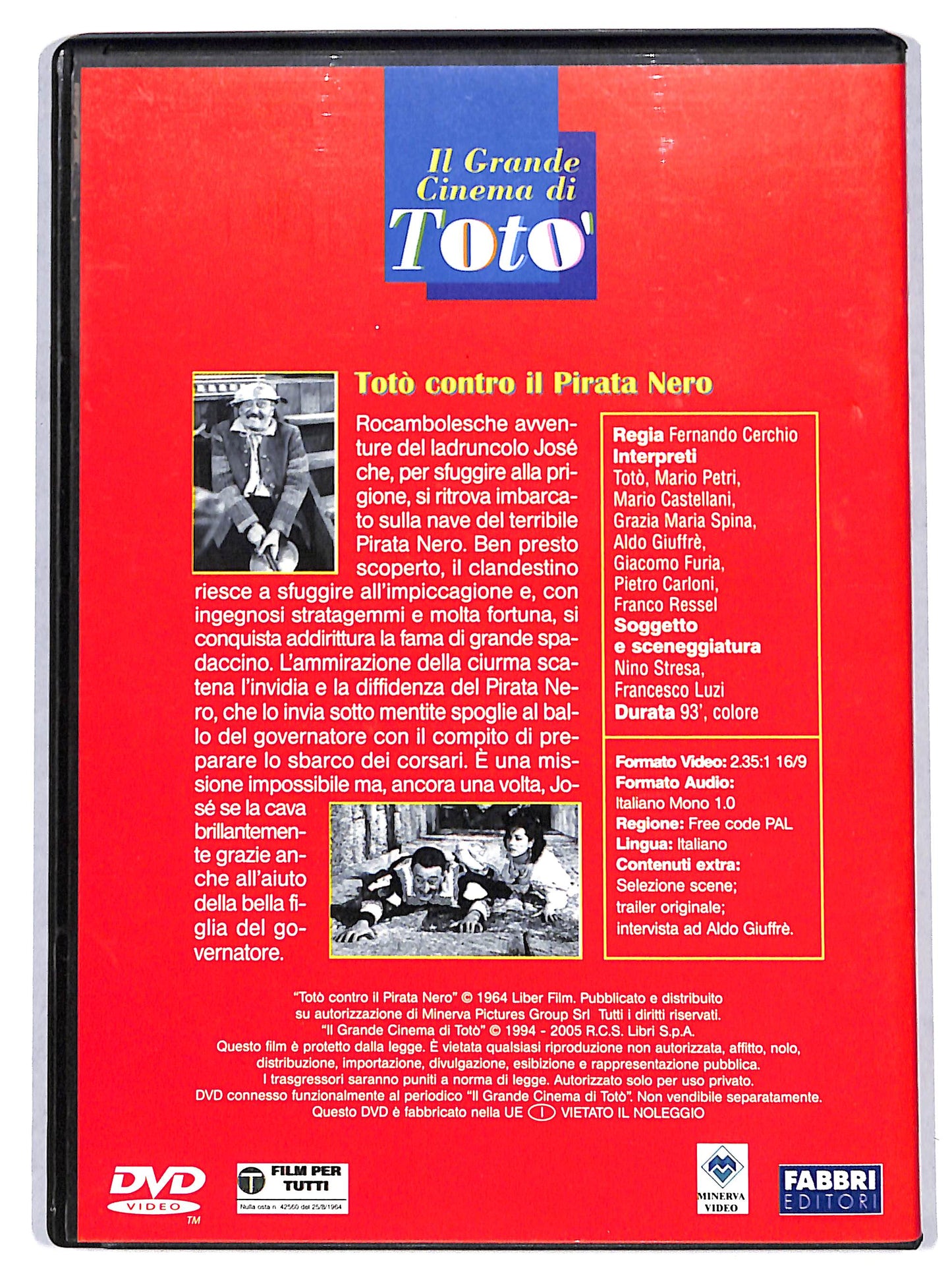 EBOND Toto contro il pirata nero EDITORIALE DVD D716043