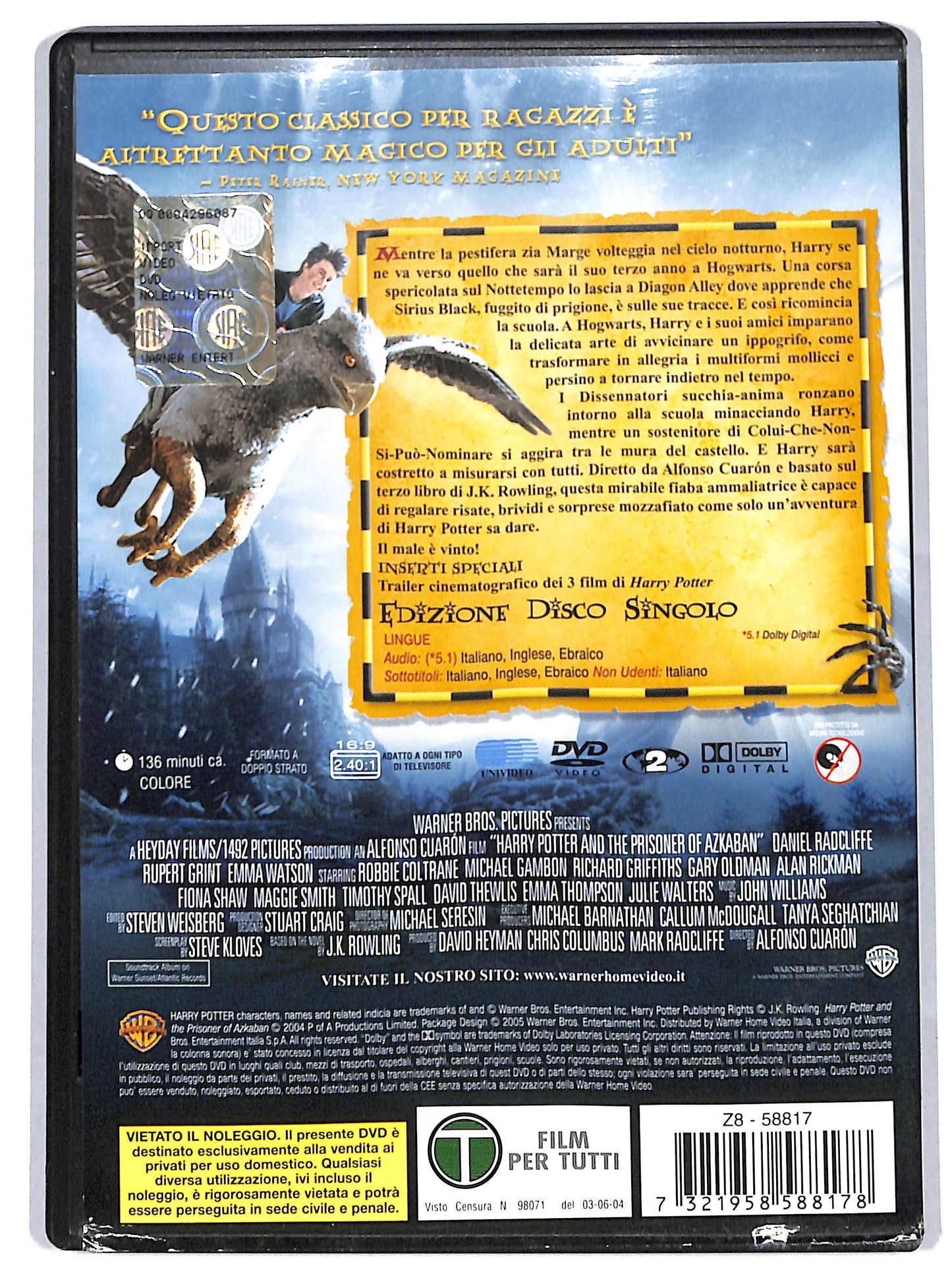 EBOND harry potter e il prigioniero di azkaban DVD D716314
