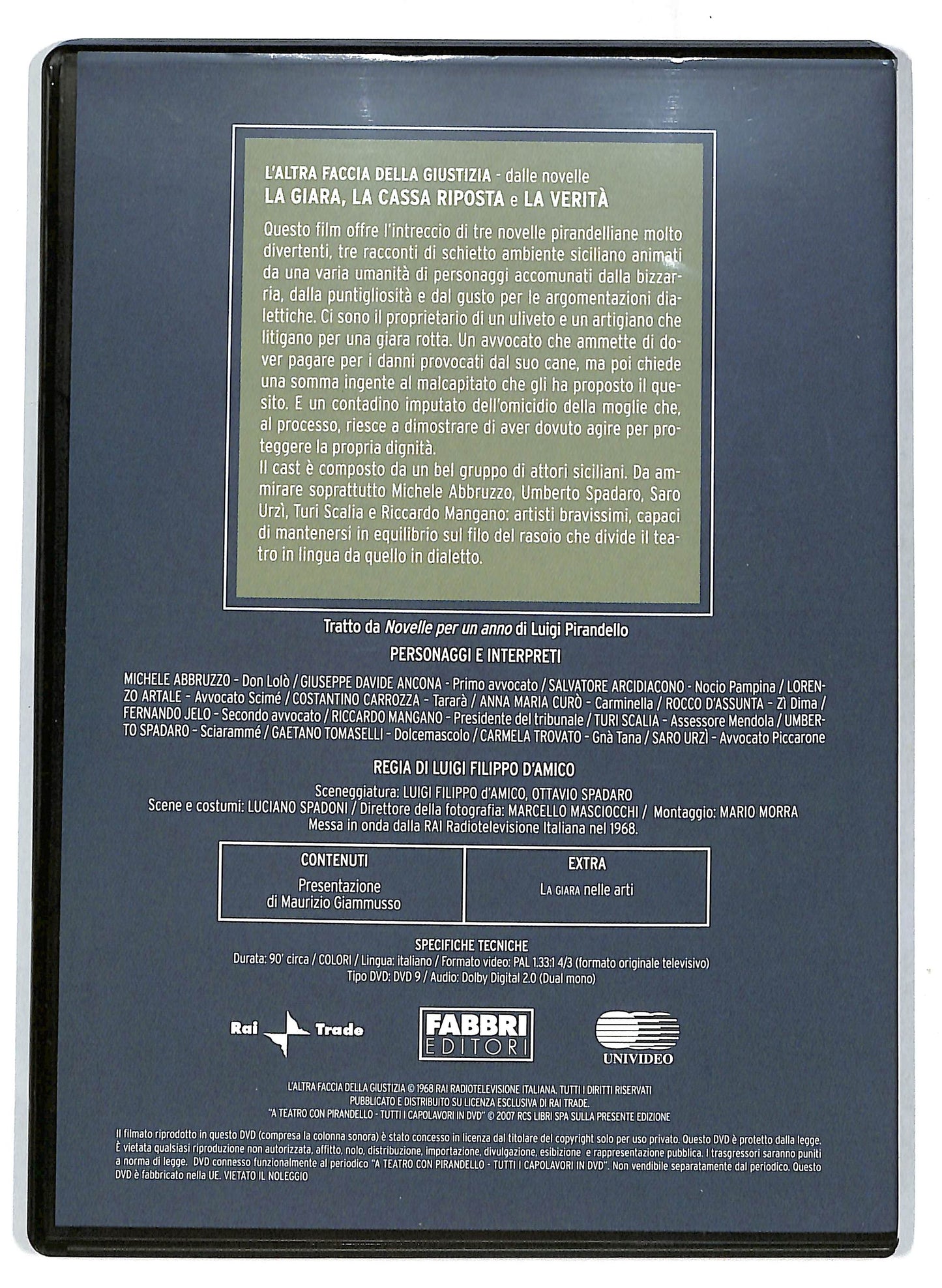 EBOND A teatro con Pir. - L'altra faccia della giustizia EDITORIALE DVD D716632