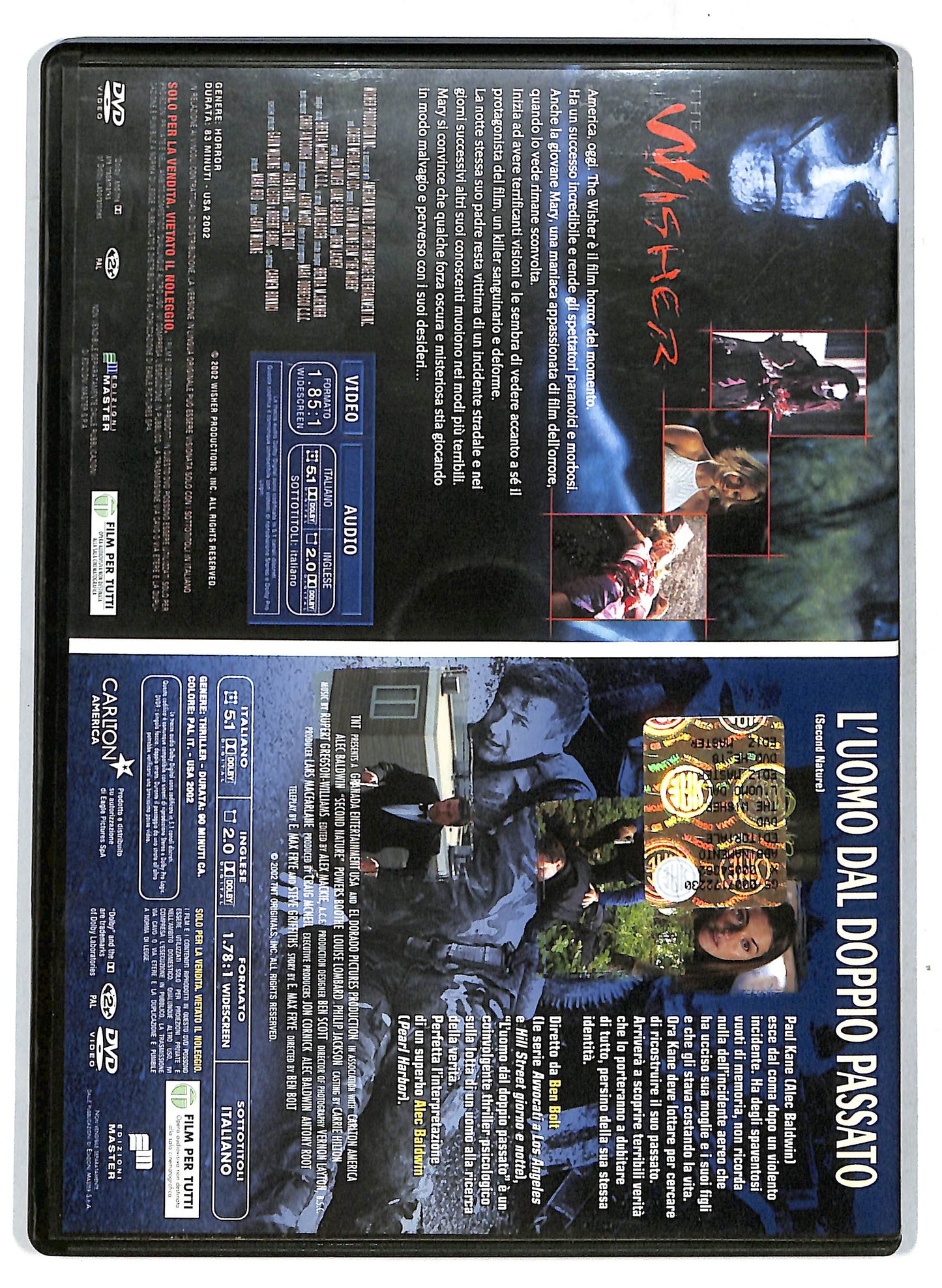 EBOND L'uomo dal doppio passato - Wisher EDITORIALE DVD D717841