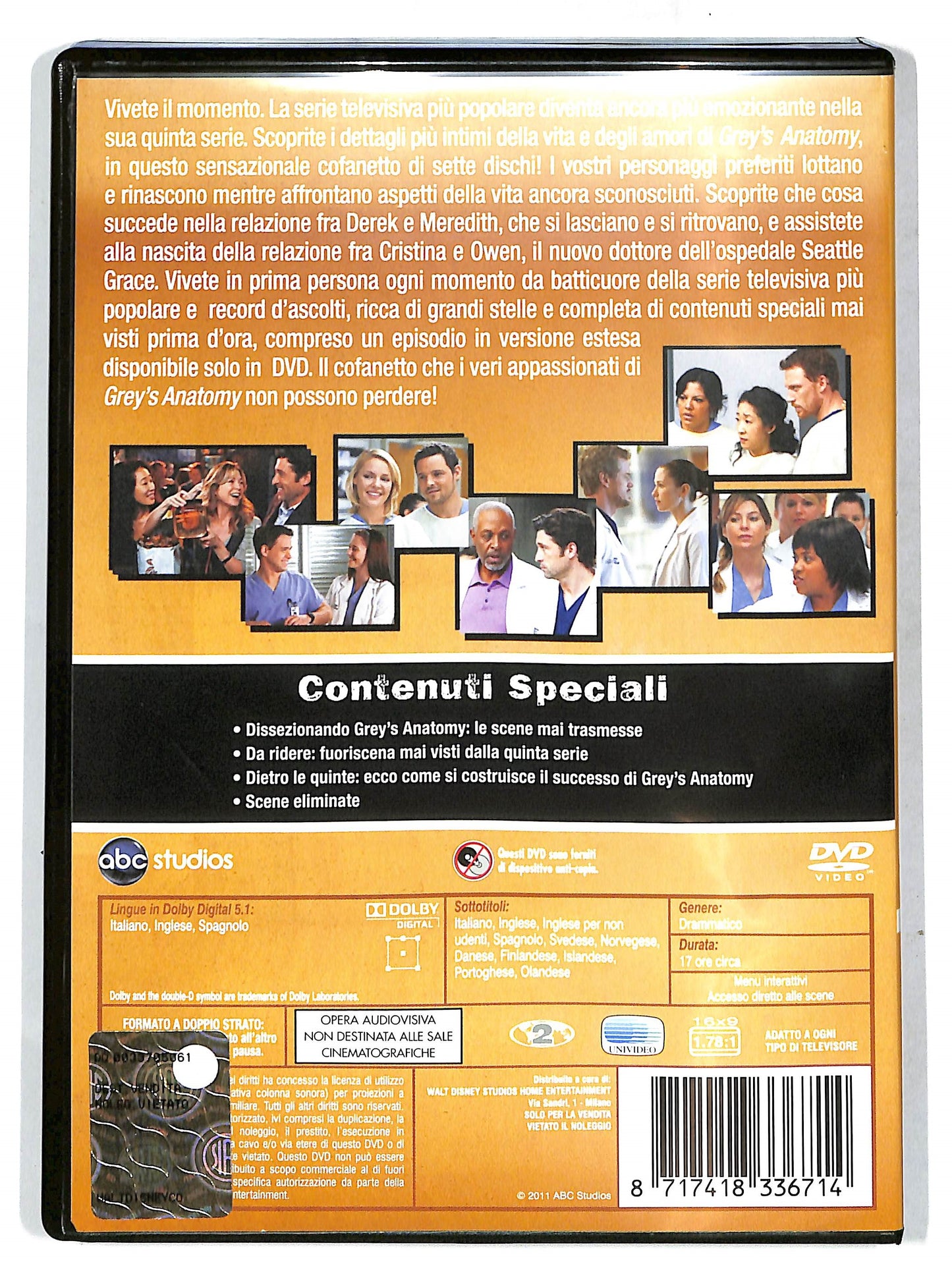 EBOND Grey's Anatomy - Quinta serie Completa DVD D717945