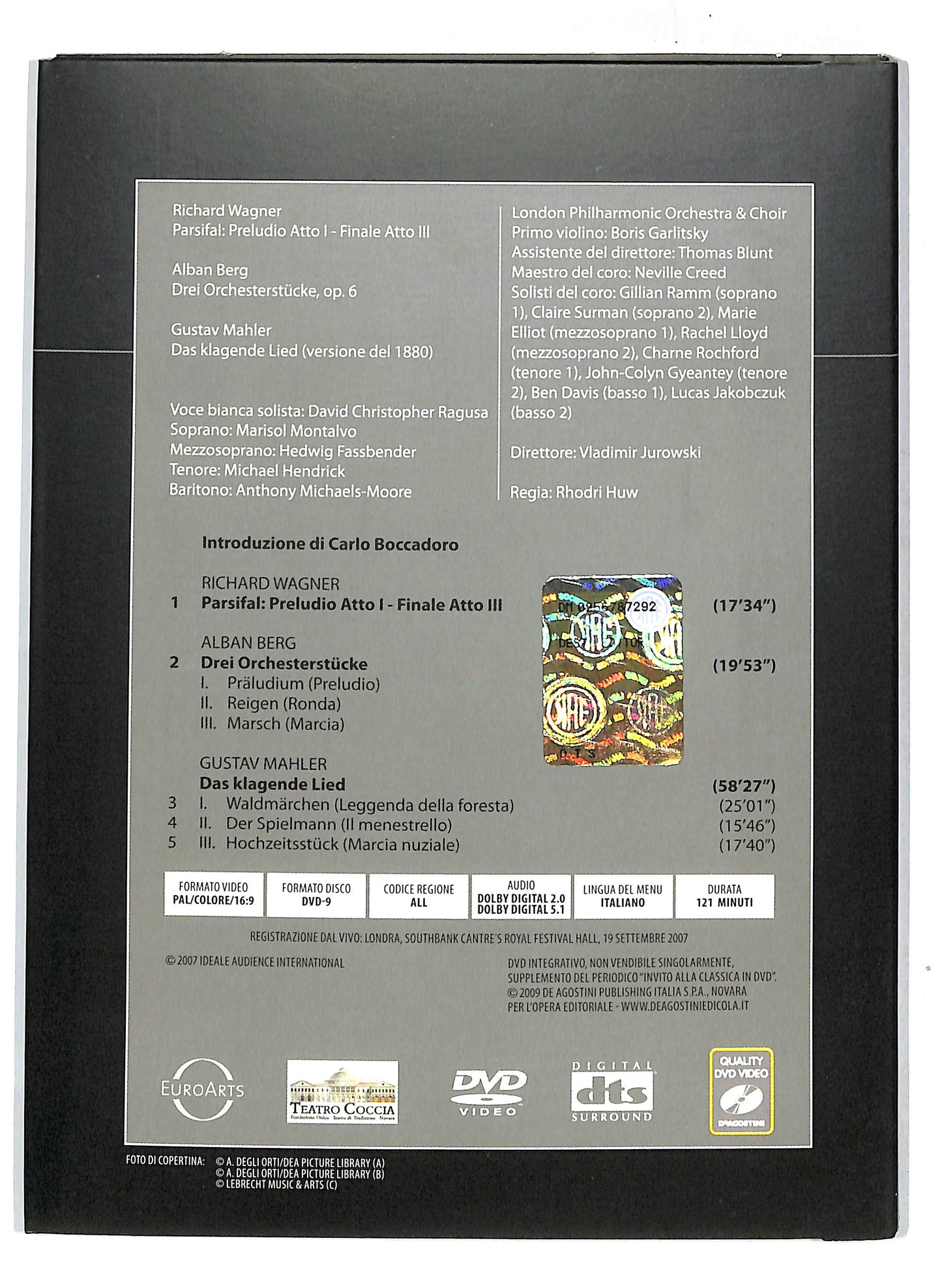 EBOND Invito alla classica in Dvd  - Wagner  Berg - Mahler EDITORIALE DVD D717955