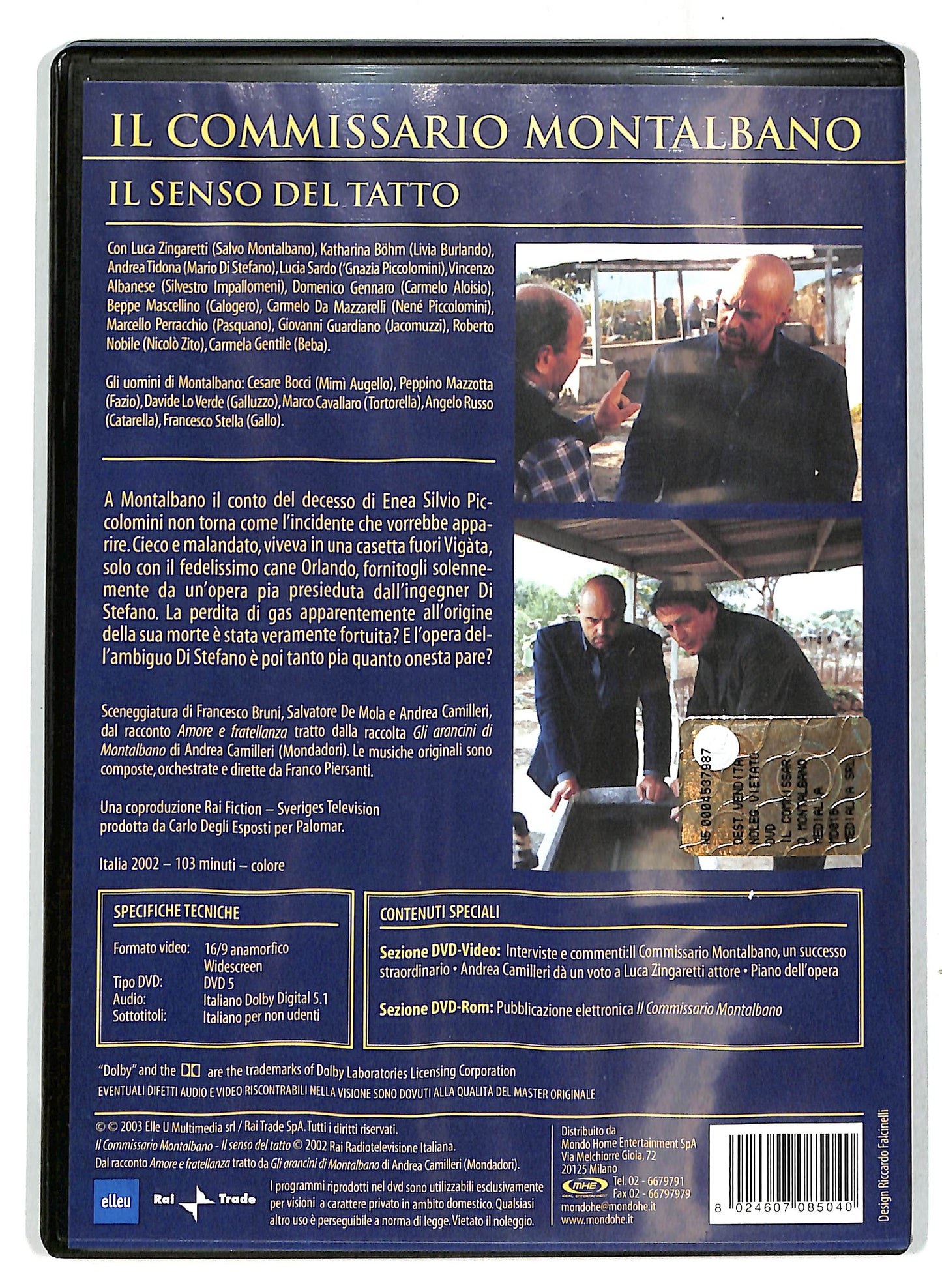 EBOND Il commissario Montalbano - Il senso del tatto  DVD D718008