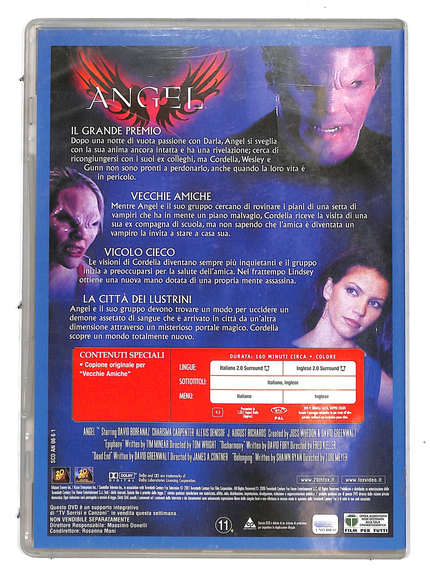 EBOND Angel Stagione due Disco 5 Slimcase EDITORIALE  DVD SLIM D718145