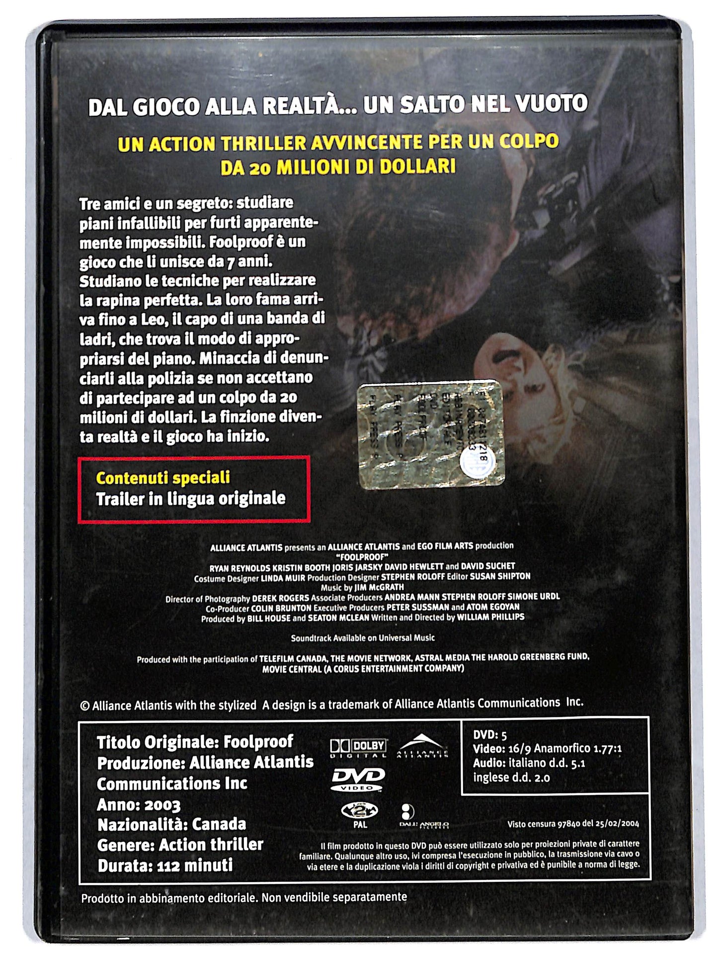 EBOND Foolproof EDITORIALE DVD D718321