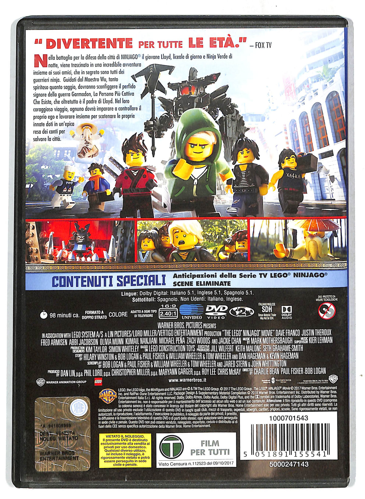 EBOND LEGO Ninjago - Il film DVD D718728