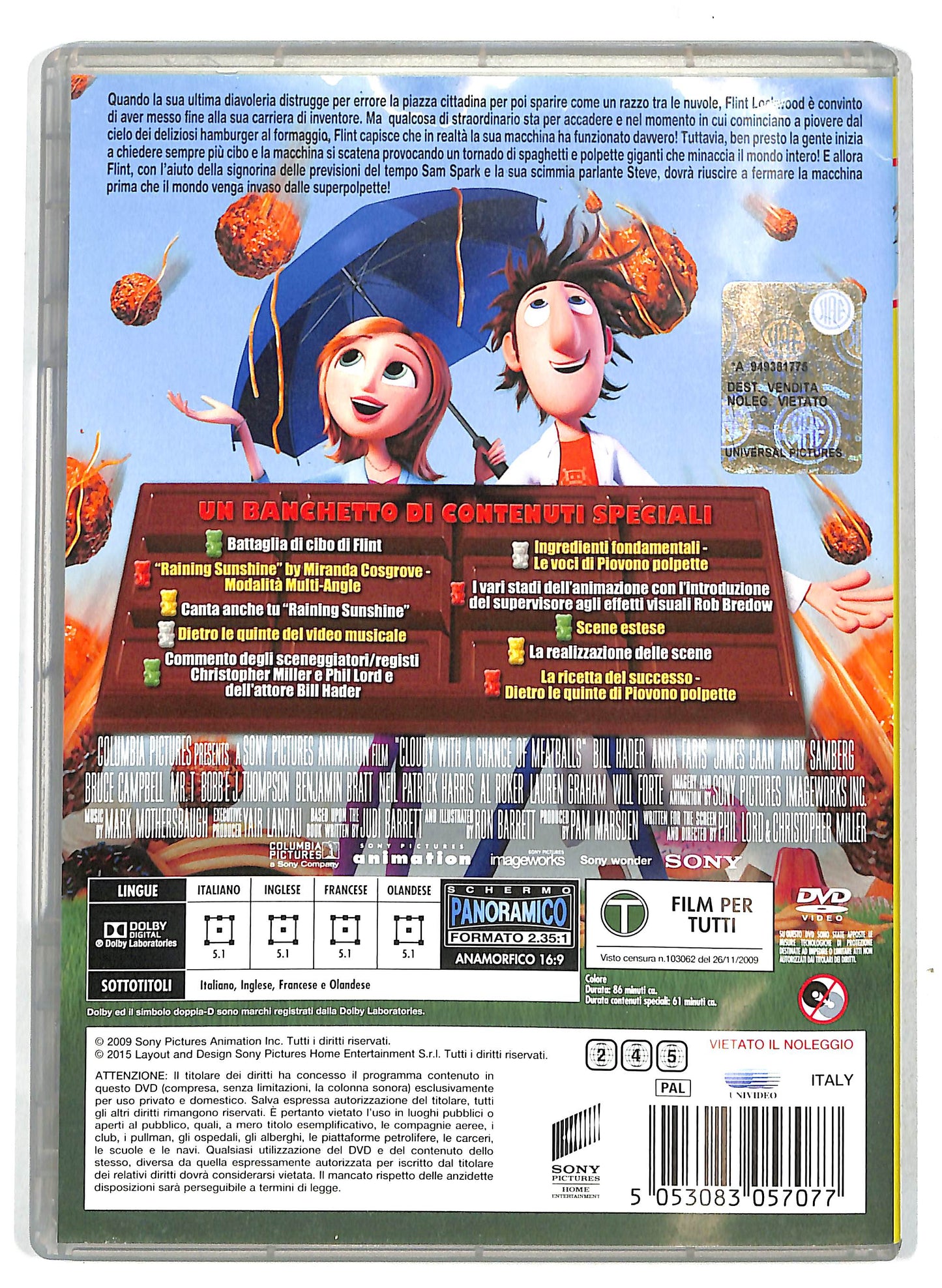 EBOND Piovono polpette DVD D718729