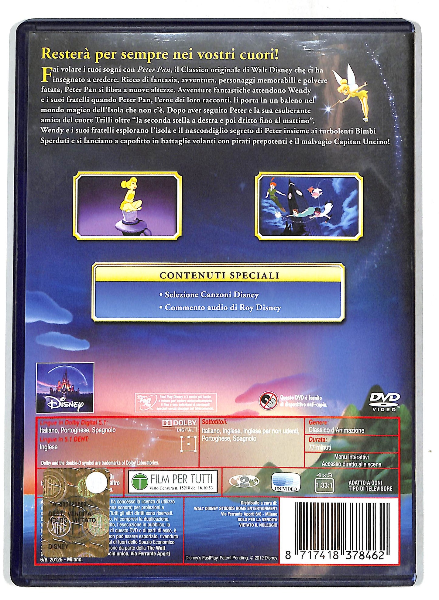 EBOND Le avventure di Peter Pan DVD D718762