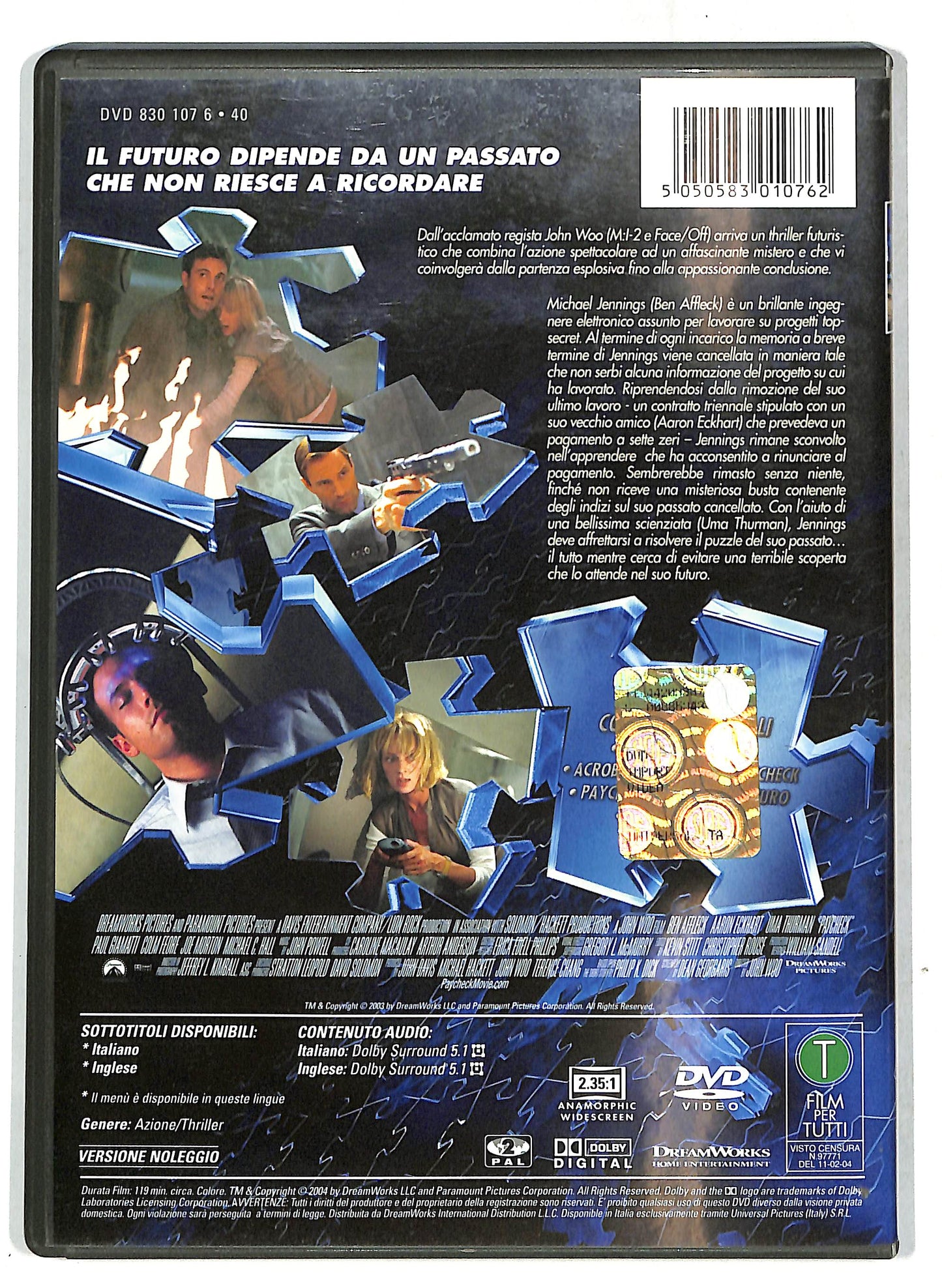 EBOND Paycheck NOLEGGIO DVD D719044