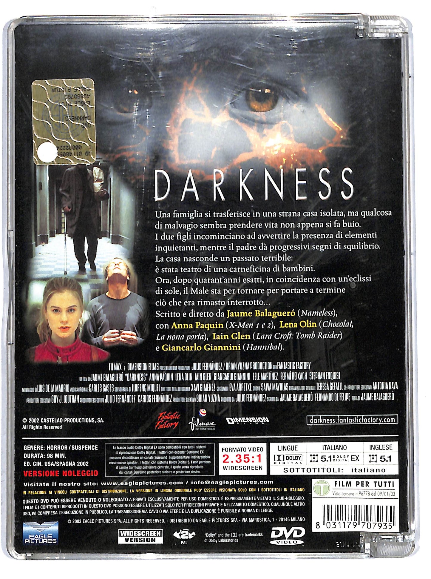 EBOND Darkness  SJB NOLEGGIO DVD D719246