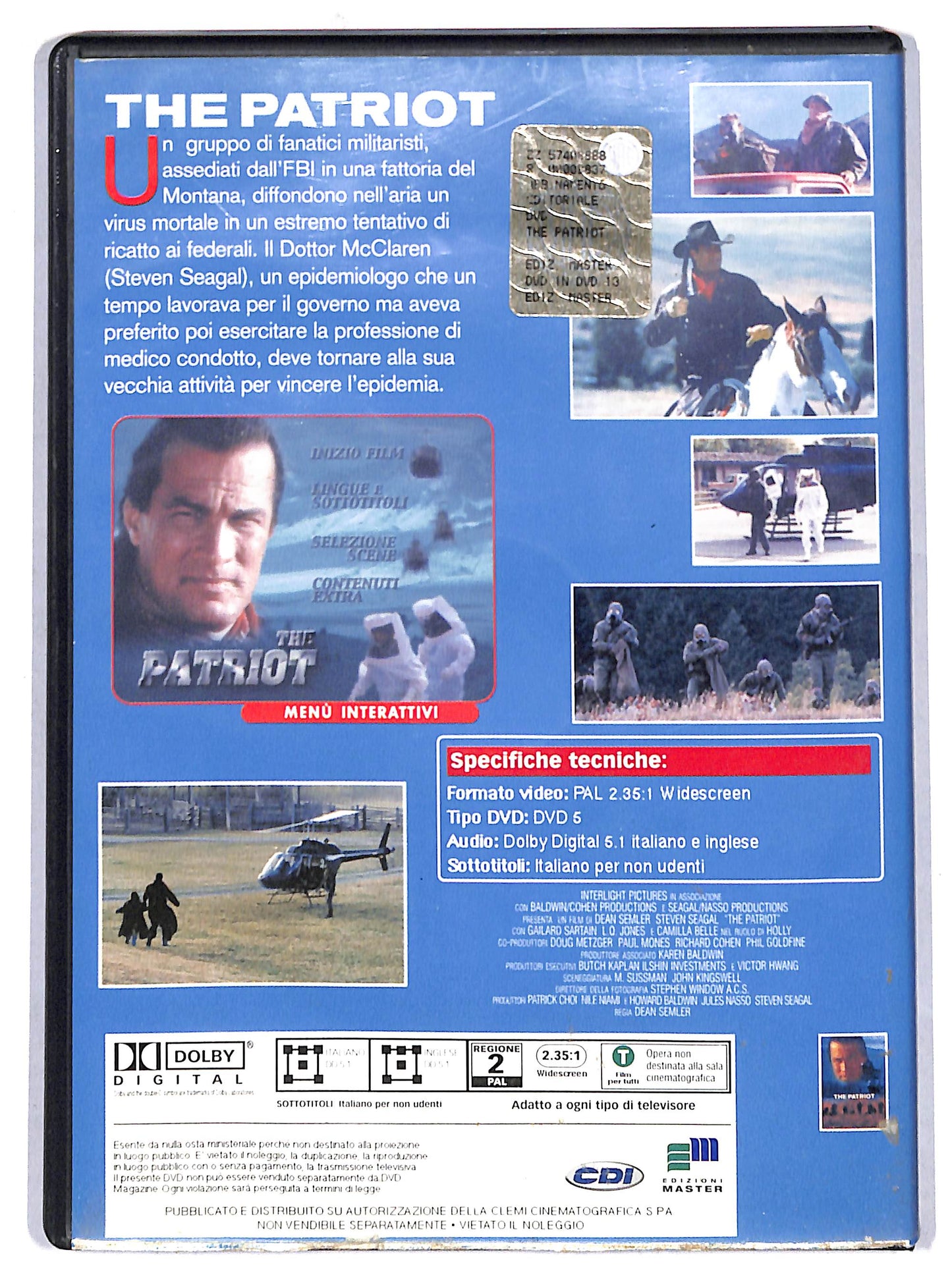 EBOND The Patriot EDITORIALE DVD D719258