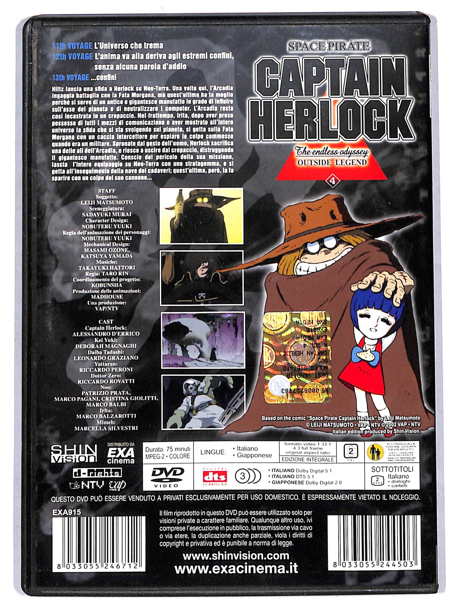 EBOND captain herlock vol 4 EDITORIALE DVD D719325