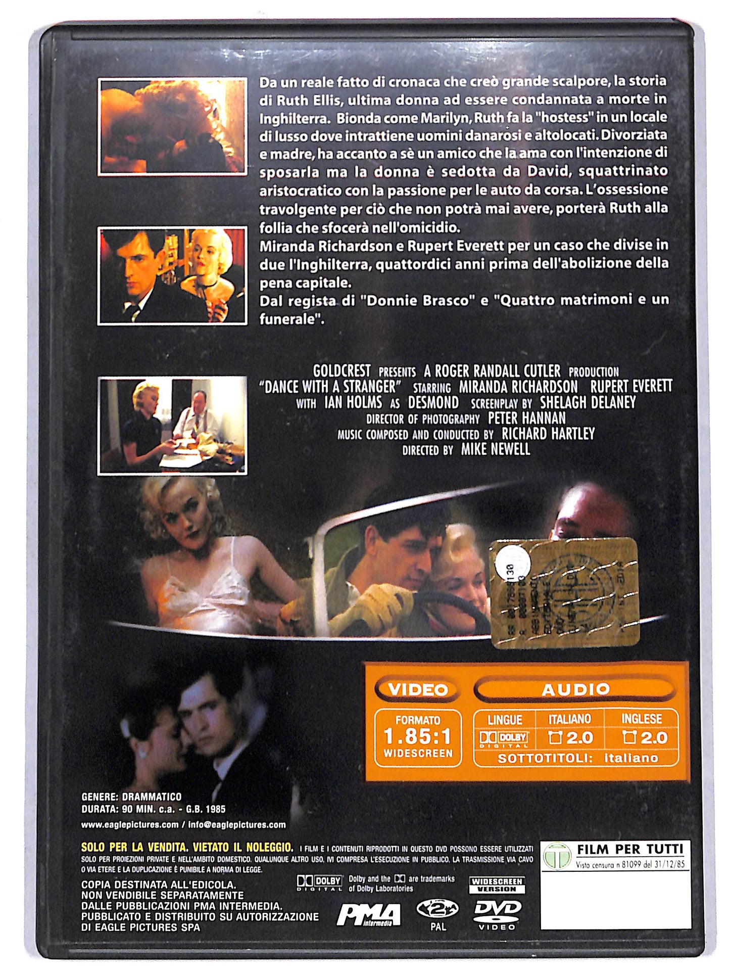 EBOND Ballando con uno sconosciuto DVD EDITORIALE D719339
