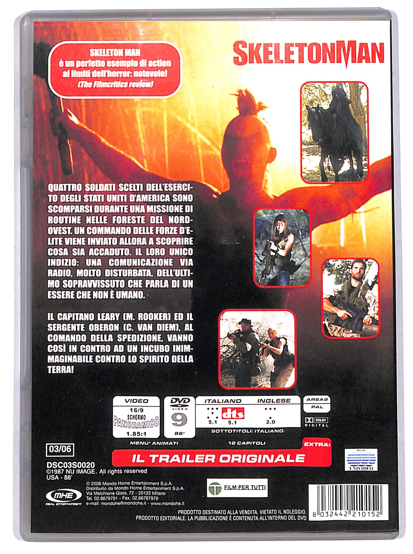 EBOND skeletonman DVD EDITORIALE D719415