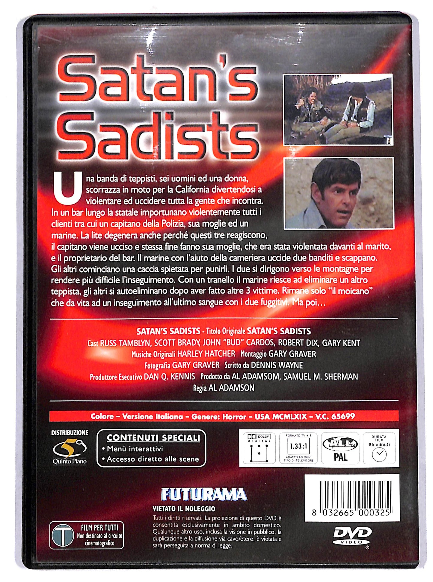EBOND Satan's Sadists DVD D719436