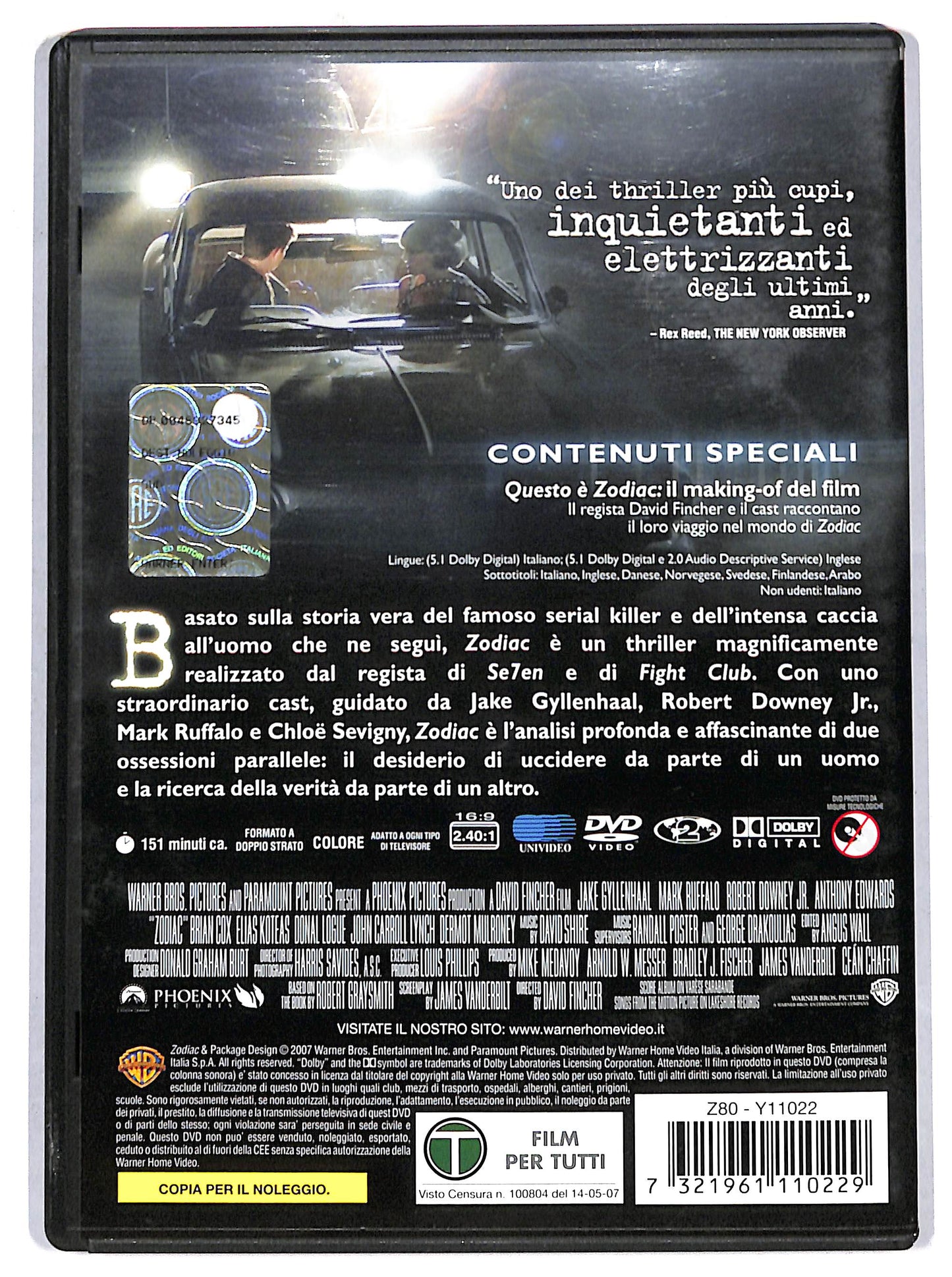 EBOND zodiac  NOLEGGIO DVD D719553