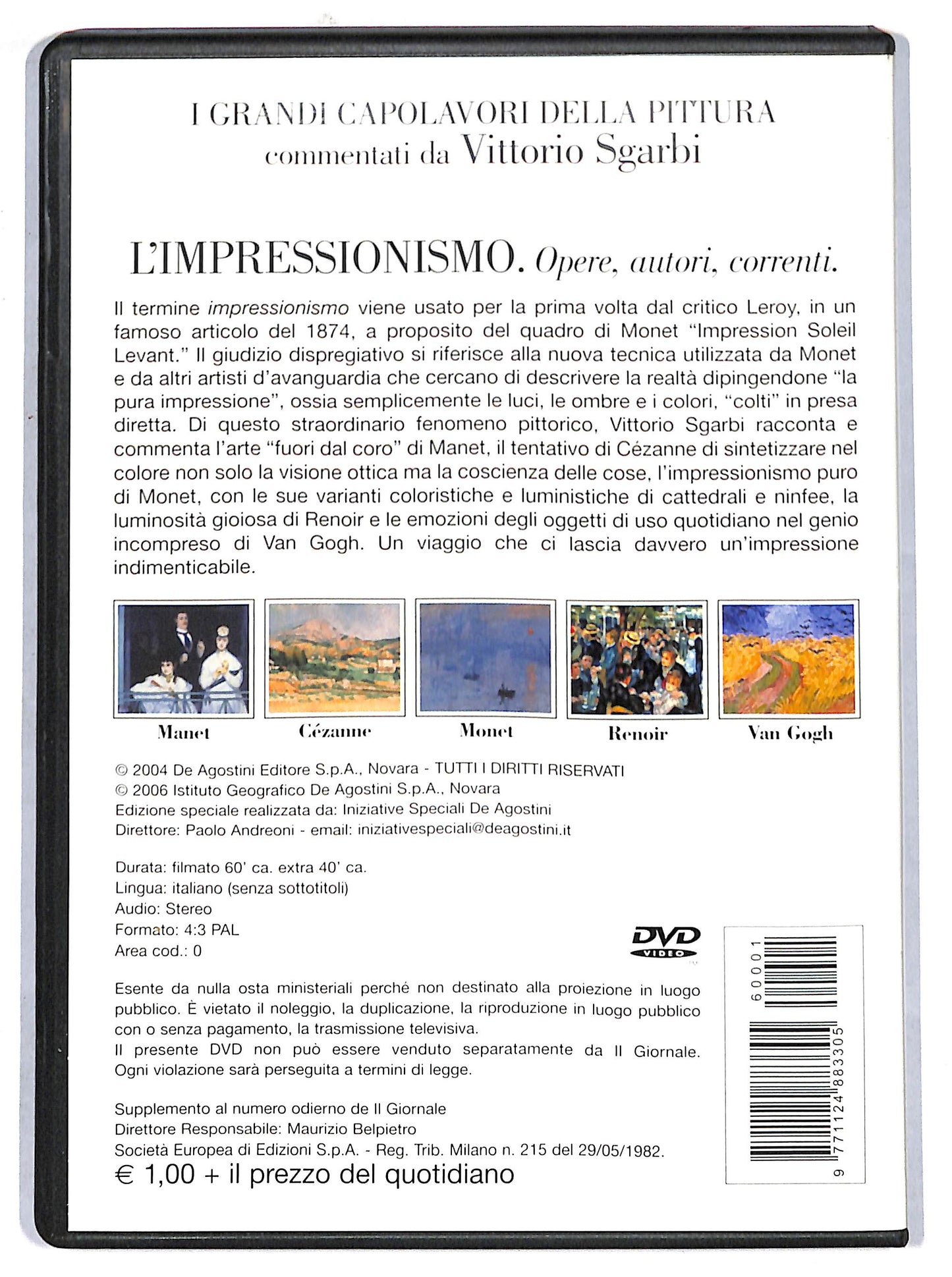 EBOND L'impressionismo Vol .1  EDITORIALE  DVD D720559
