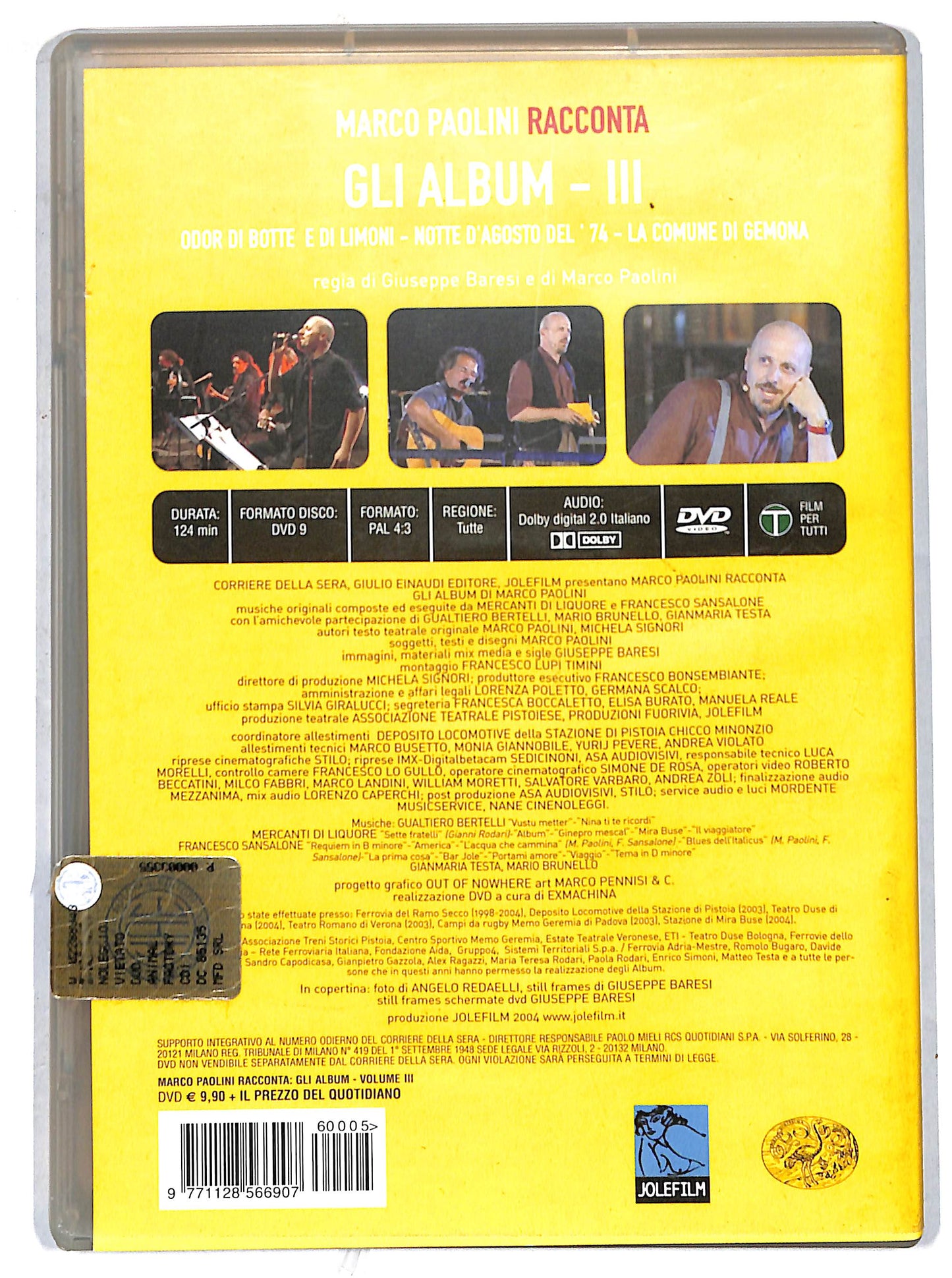 EBOND Marco Paolini Racconta - Gli Album III EDITORIALE DVD D721141