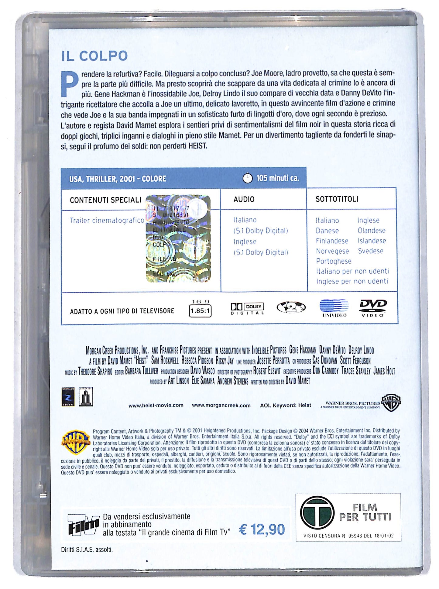 EBOND Il colpo EDITORIALE DVD D721159