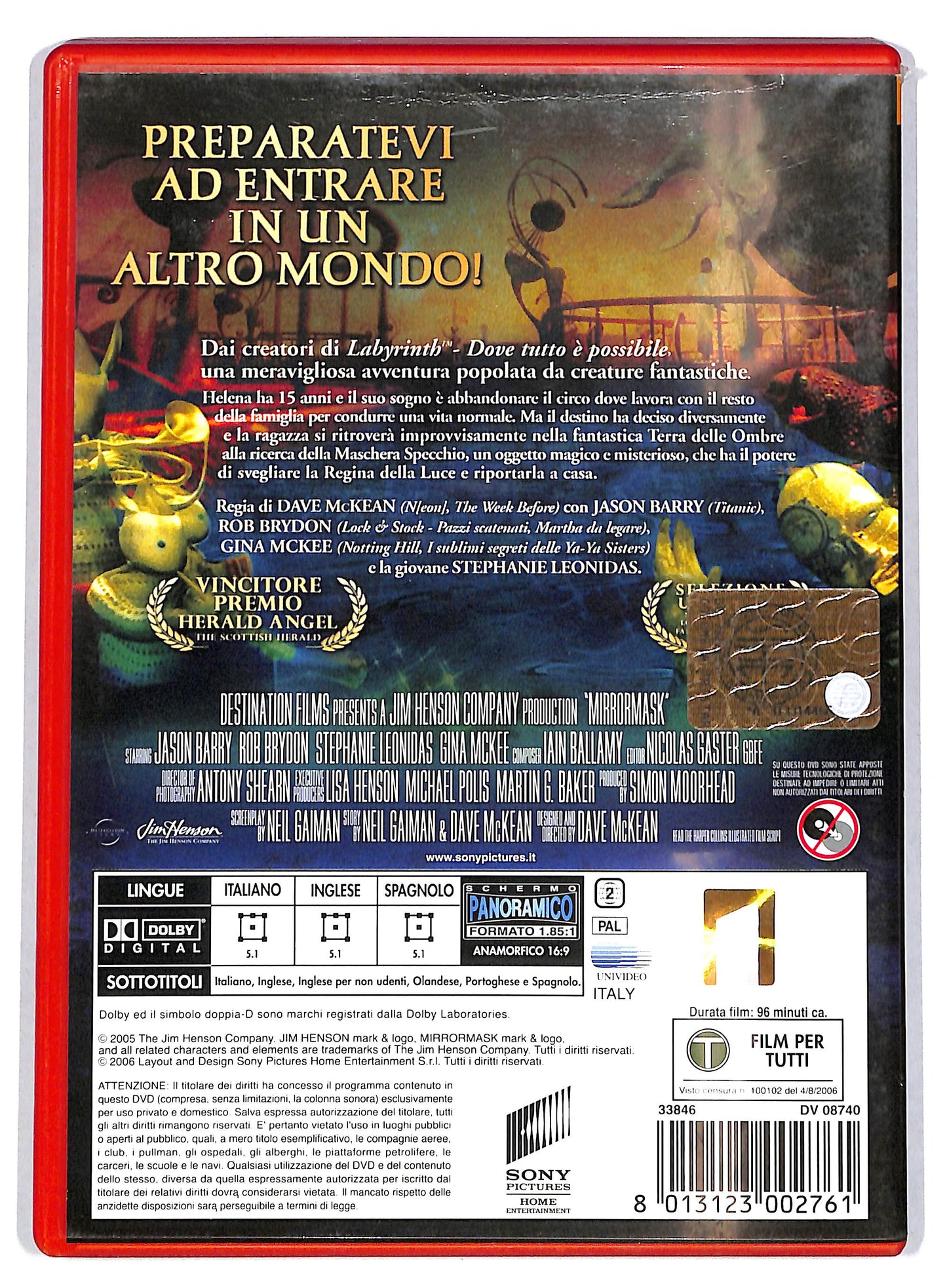 EBOND MirrorMask NOLEGGIO DVD D721210
