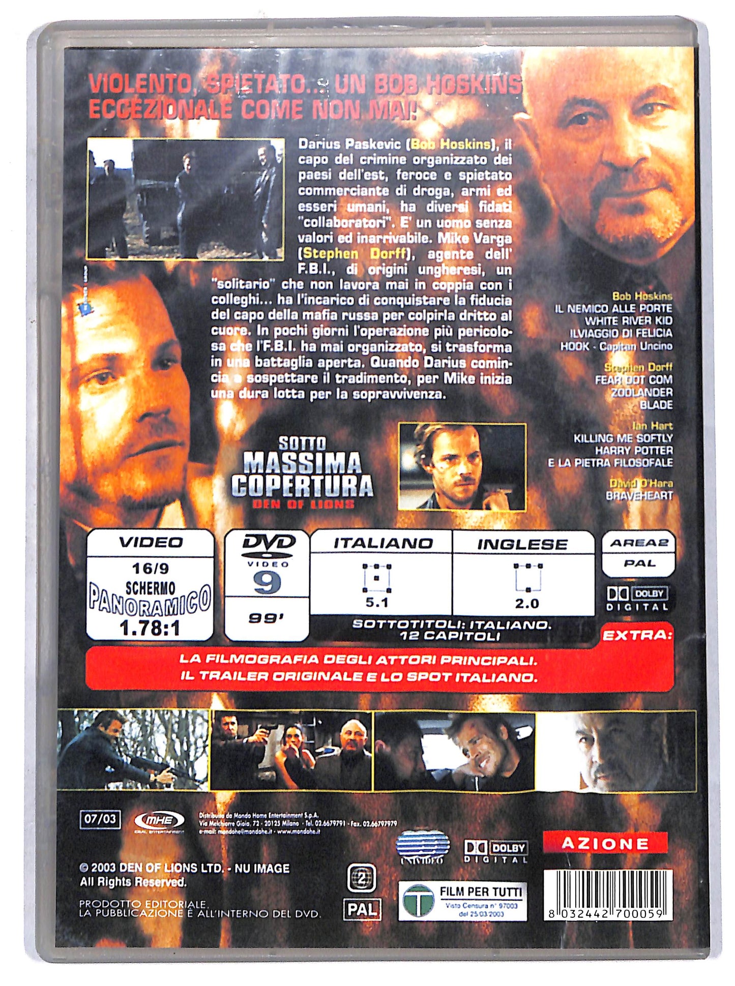 EBOND Sotto massima copertura DVD D721865