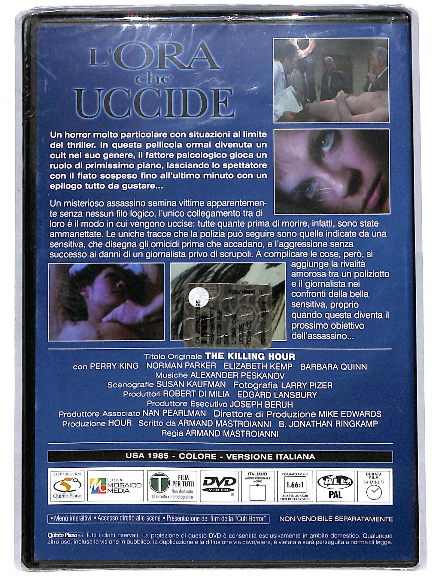 EBOND L'ora che uccide EDITORIALE DVD D721930