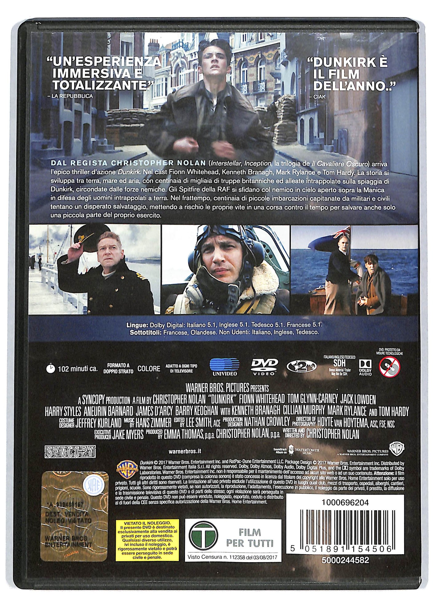 EBOND dunkirk DVD D722110