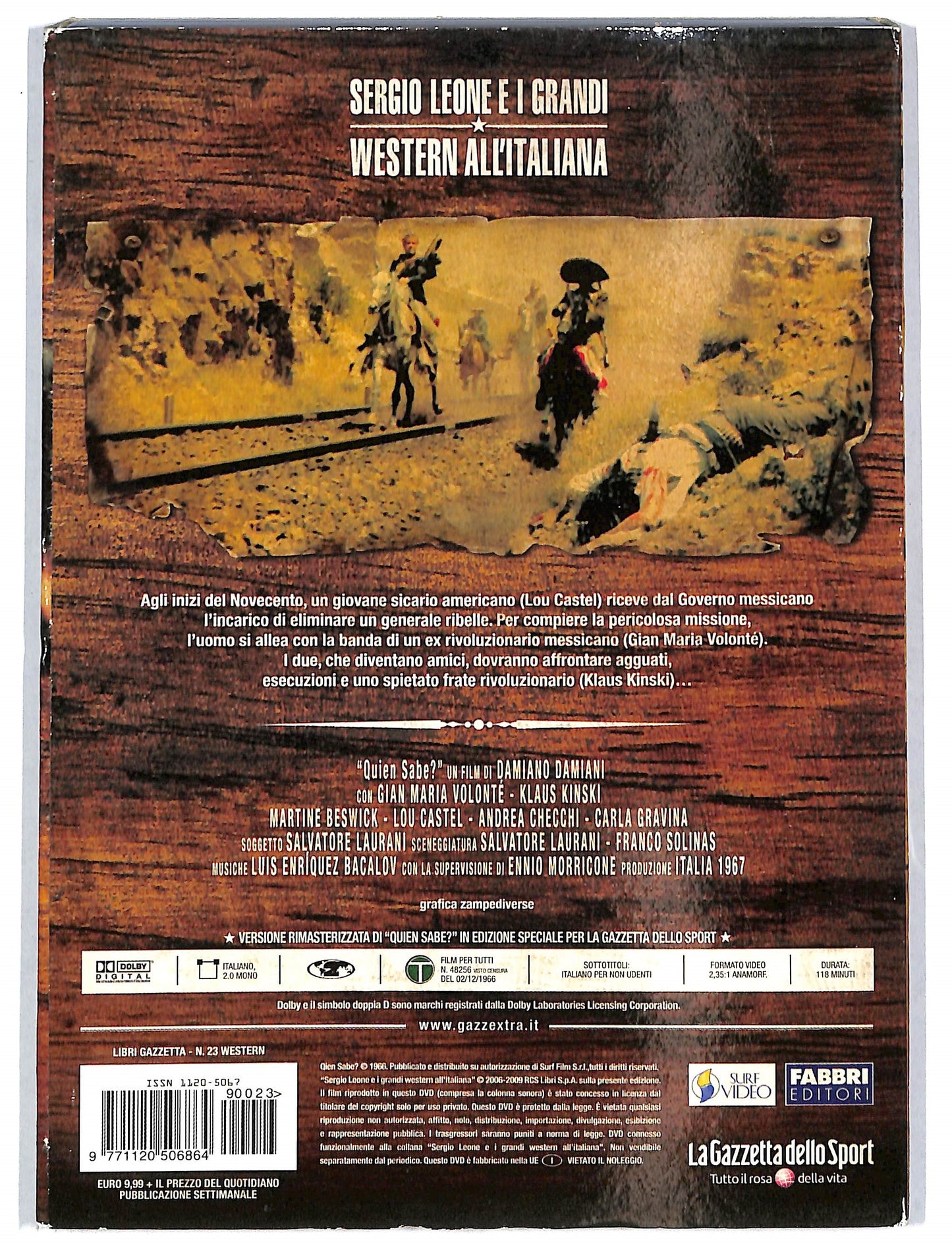 EBOND Quien sabe? Volume 23 - Slipcase EDITORIALE  DVD SLIM D722123
