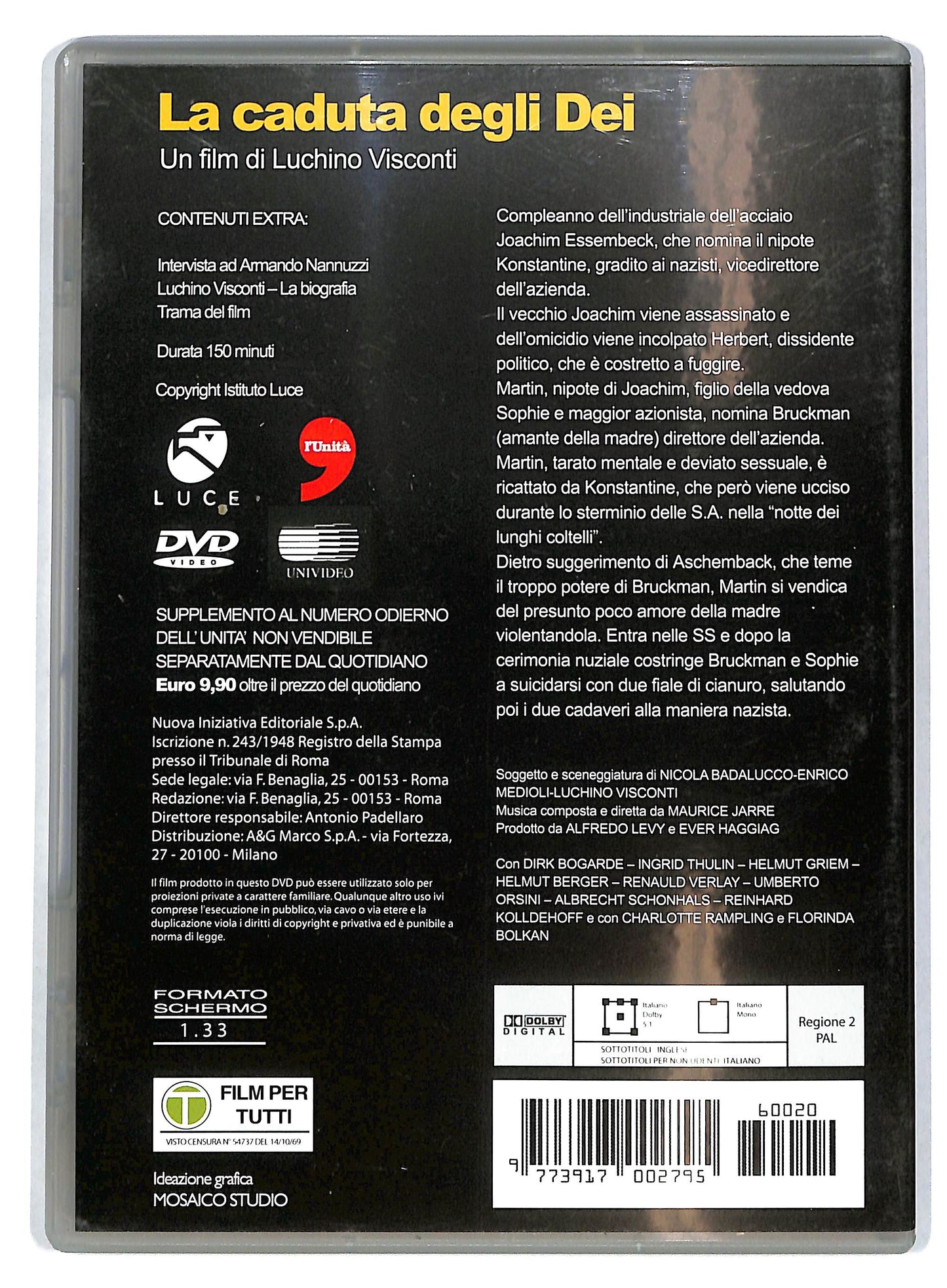 EBOND Luci del cinema italiano - La caduta degli dei EDITORIALE DVD D722129