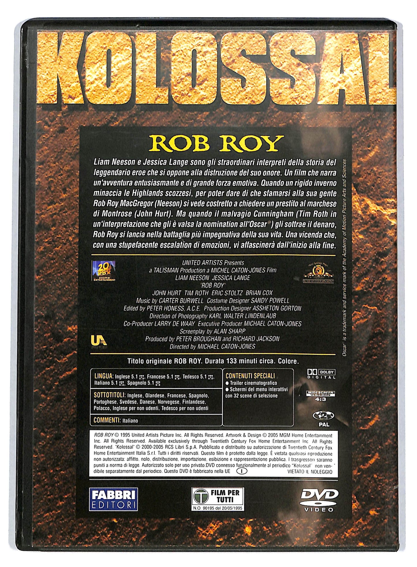 EBOND Kolossal - Rob Roy EDITORIALE DVD D722157