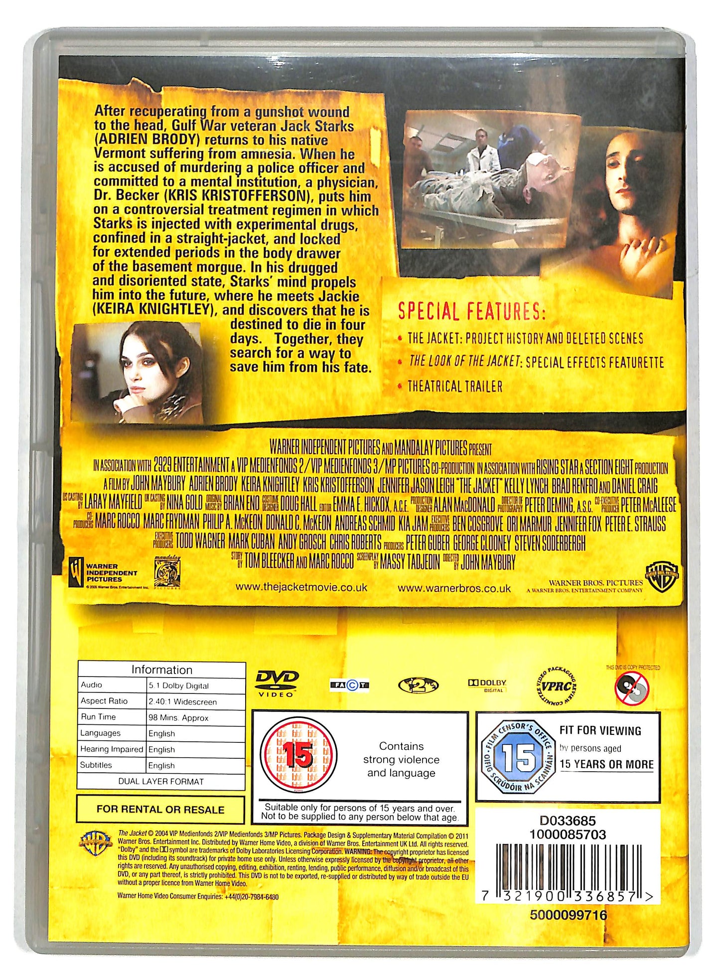 EBOND The Jacket DVD D722301
