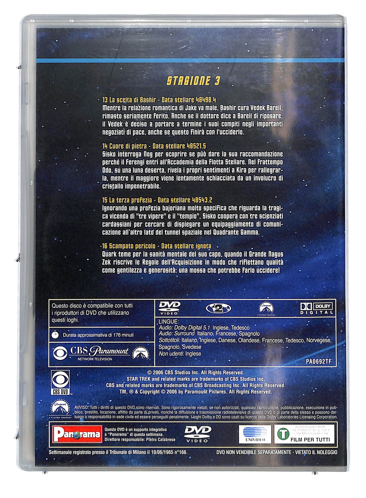 EBOND Star Trek: Deep Space Nine Stagione 3 Volume 4 EDITORIALE DVD D722351