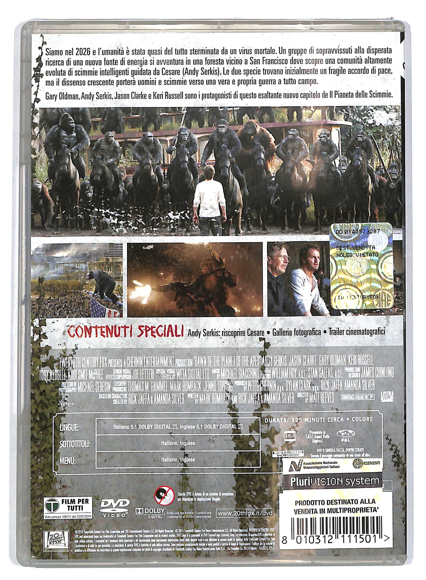 EBOND Apes Revolution  DVD D722358