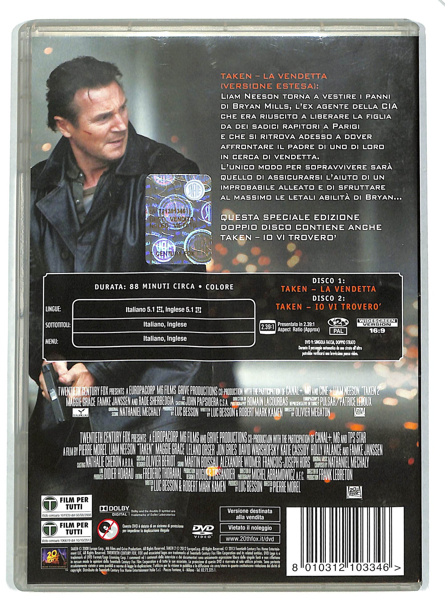 EBOND Taken - La vendetta EDIZIONE SPECIALE 2 DISCHI DVD D722612