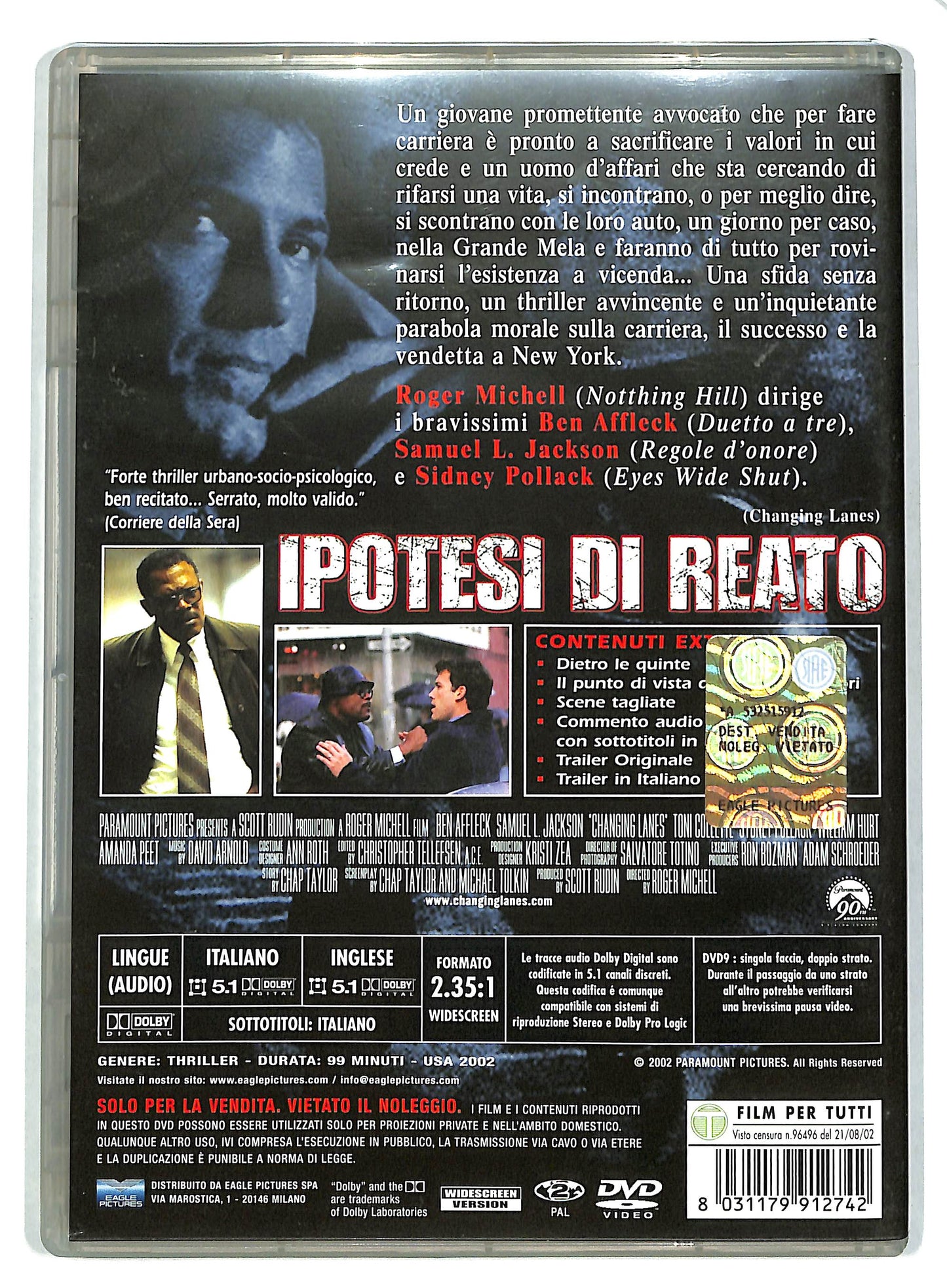 EBOND ipotesi di reato DVD D722654
